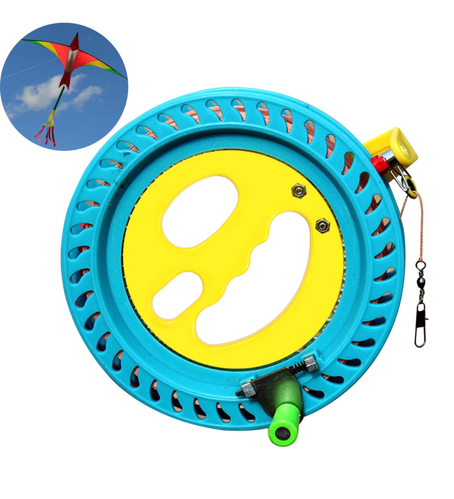 Seababoo 16 cm Kite Roll Cord Winch - Dragon Kite Roller Winder with 150m Line & Leash for Ultimate Flying Experience - Buy Online on SooperMarket.com
