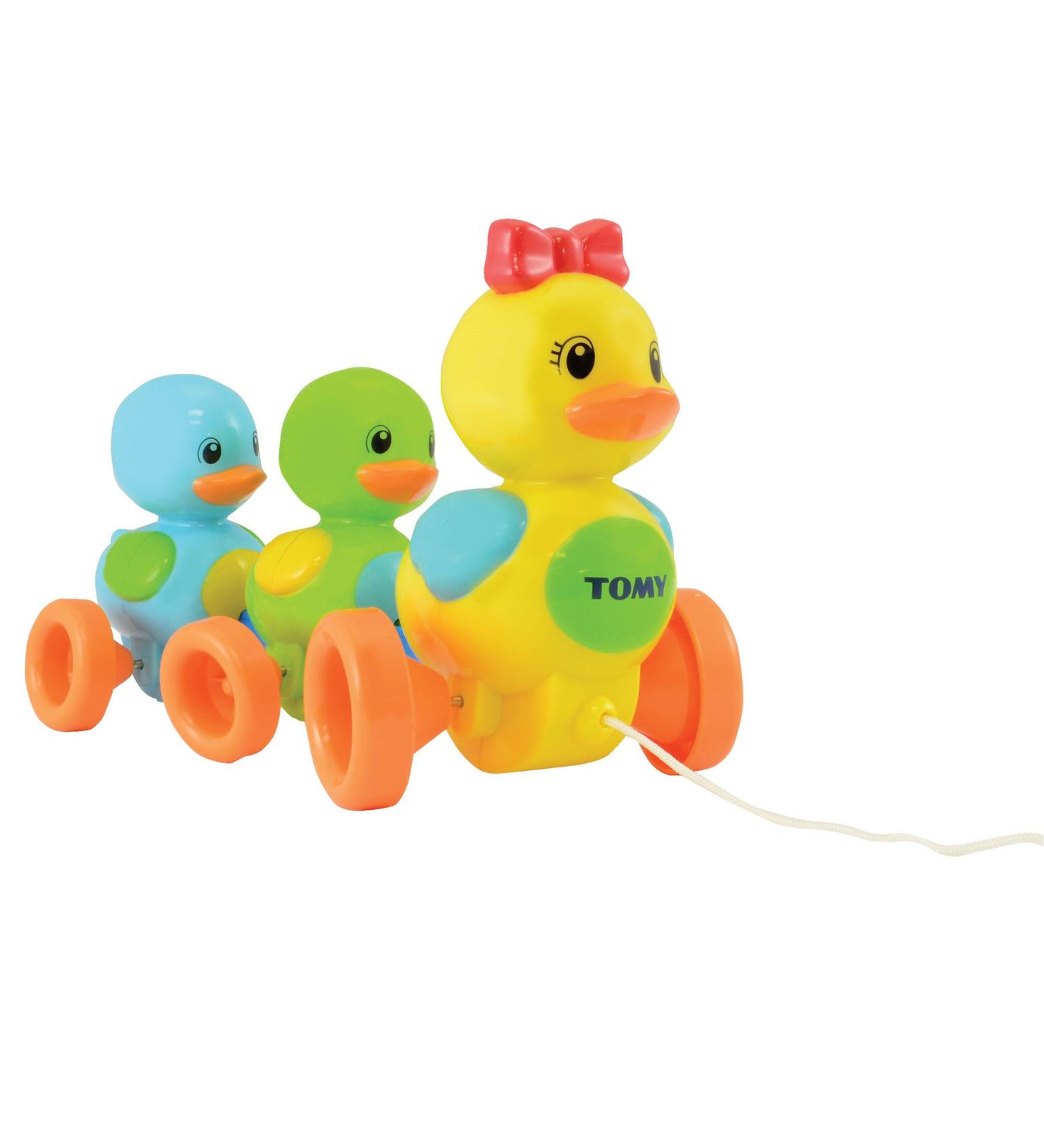 Tomy E4613 Baby Toy Duck Family - Colorful Pull-Up Toy with Sound Effect for Crawling & Running Infants - Ideal for Boys & Girls 10+ Months - Buy Online on SooperMarket.com