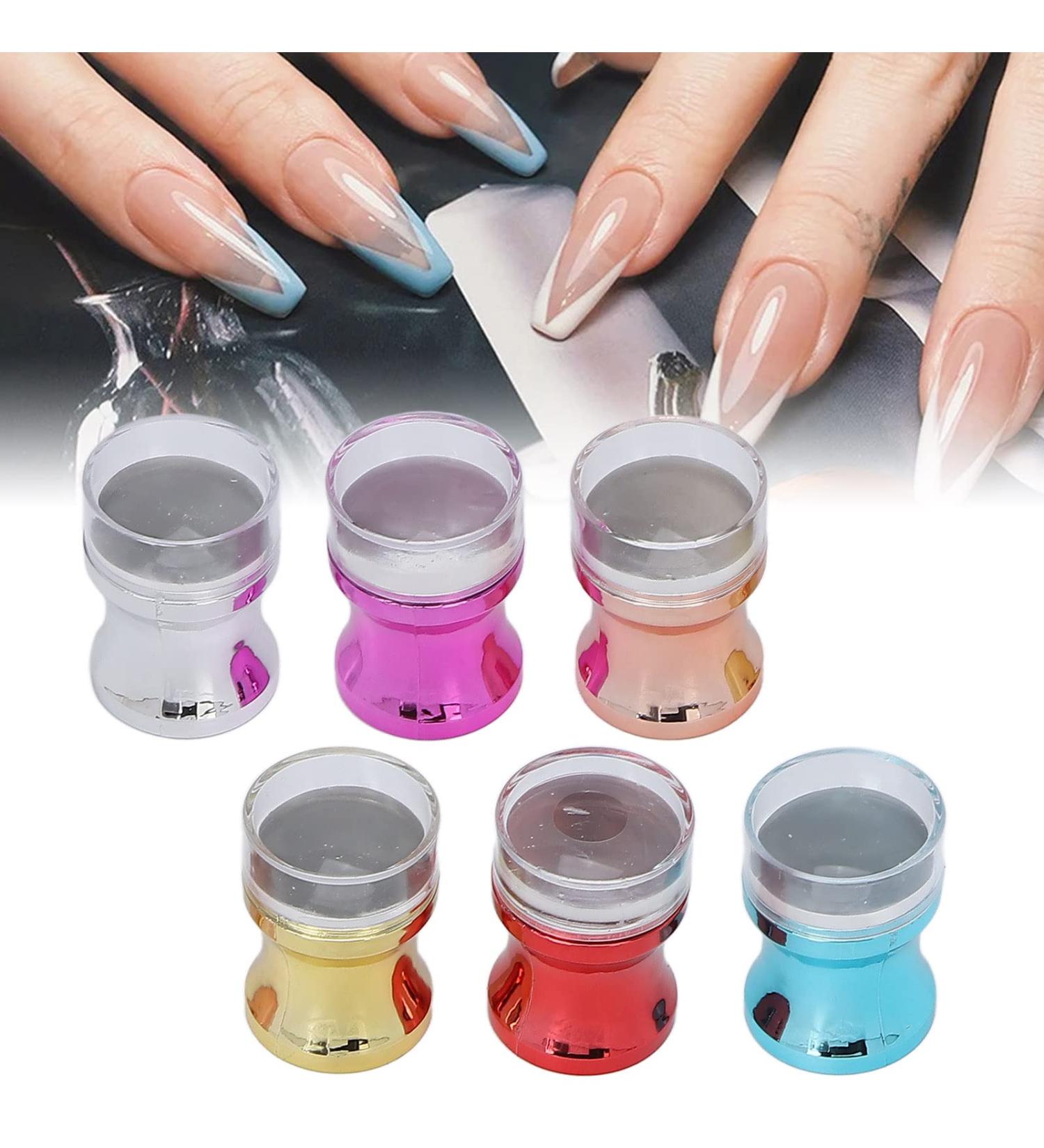 6-Piece Silicone Nail Art Stamping Kit with 12 Circuit Boards - DIY Gel Stamps for Creative Manicure & Nail Decoration - Buy Online on SooperMarket.com