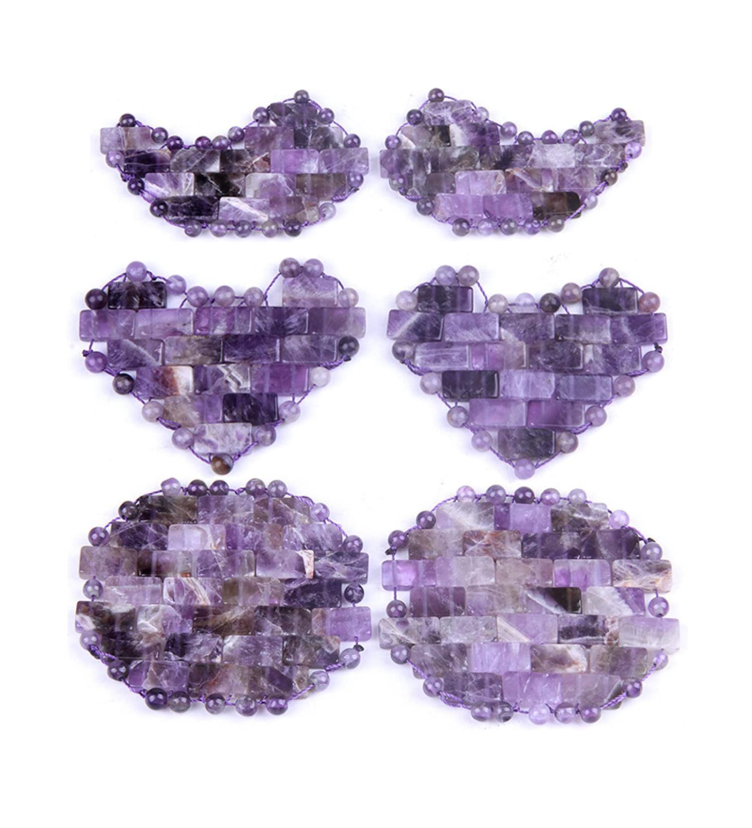 Jade Eye Mask - Natural Quartz Crystal Cooling Eye Mask for Fatigue Relief | Amethyst & Type 1 | YICHENGYIN - Buy Online on SooperMarket.com