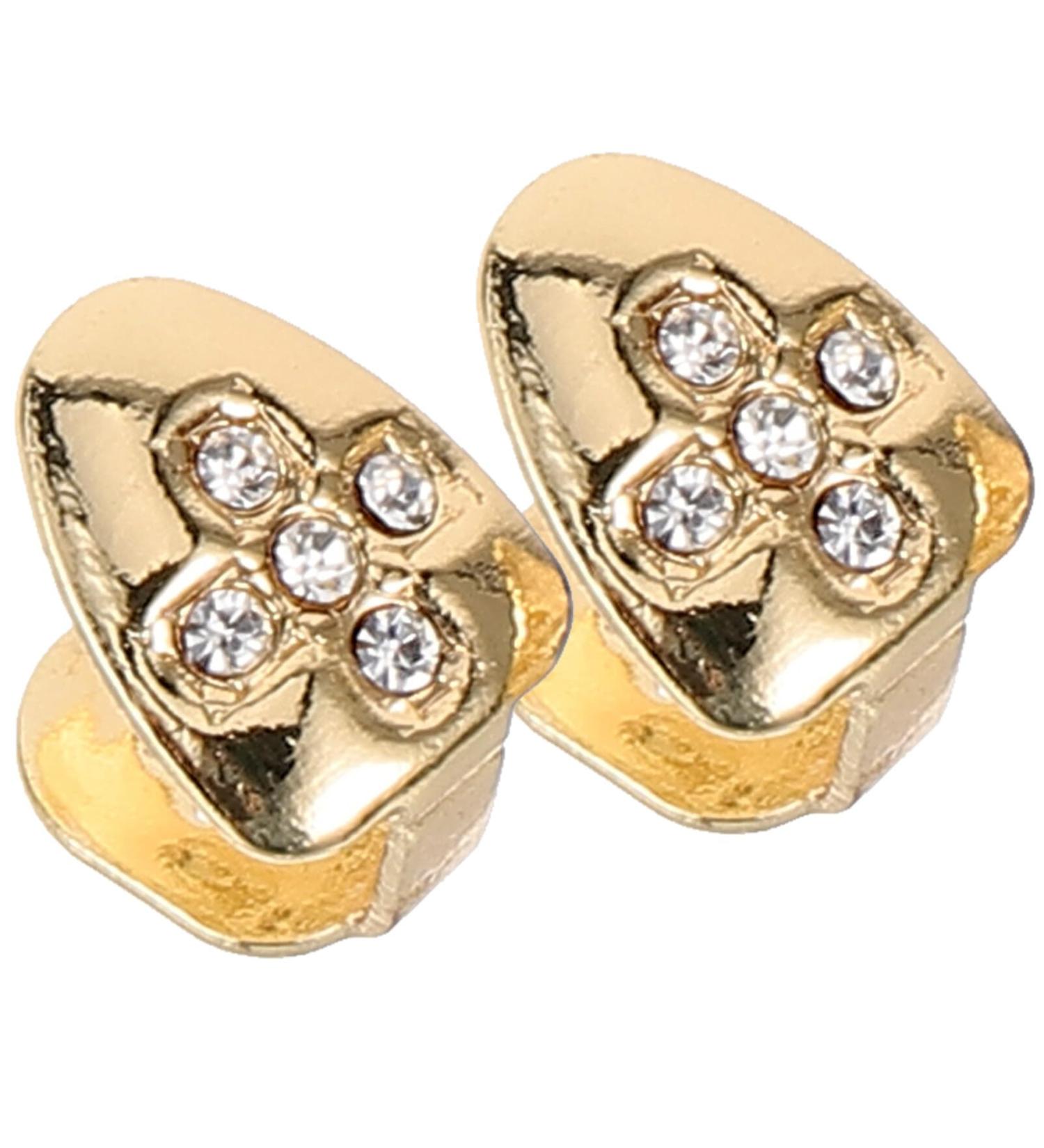 Didiseaon 2pcs Gold Decor Grills Grill Teeth Hip-hop Supplies Props Clothing Men and Women The Cross - Buy Online on SooperMarket.com