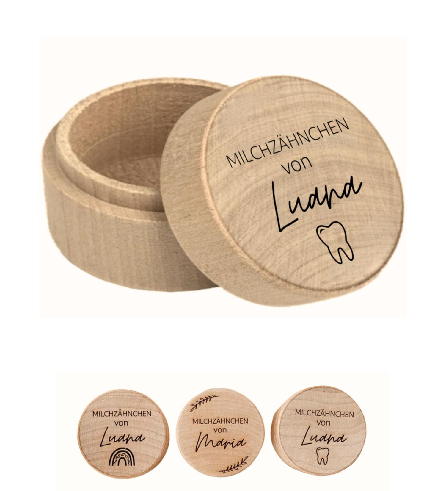 Personalized Wooden Milk Tooth Jar - High-Quality Engraving | Keepsake for First Teeth - Toothpage - Buy Online on SooperMarket.com