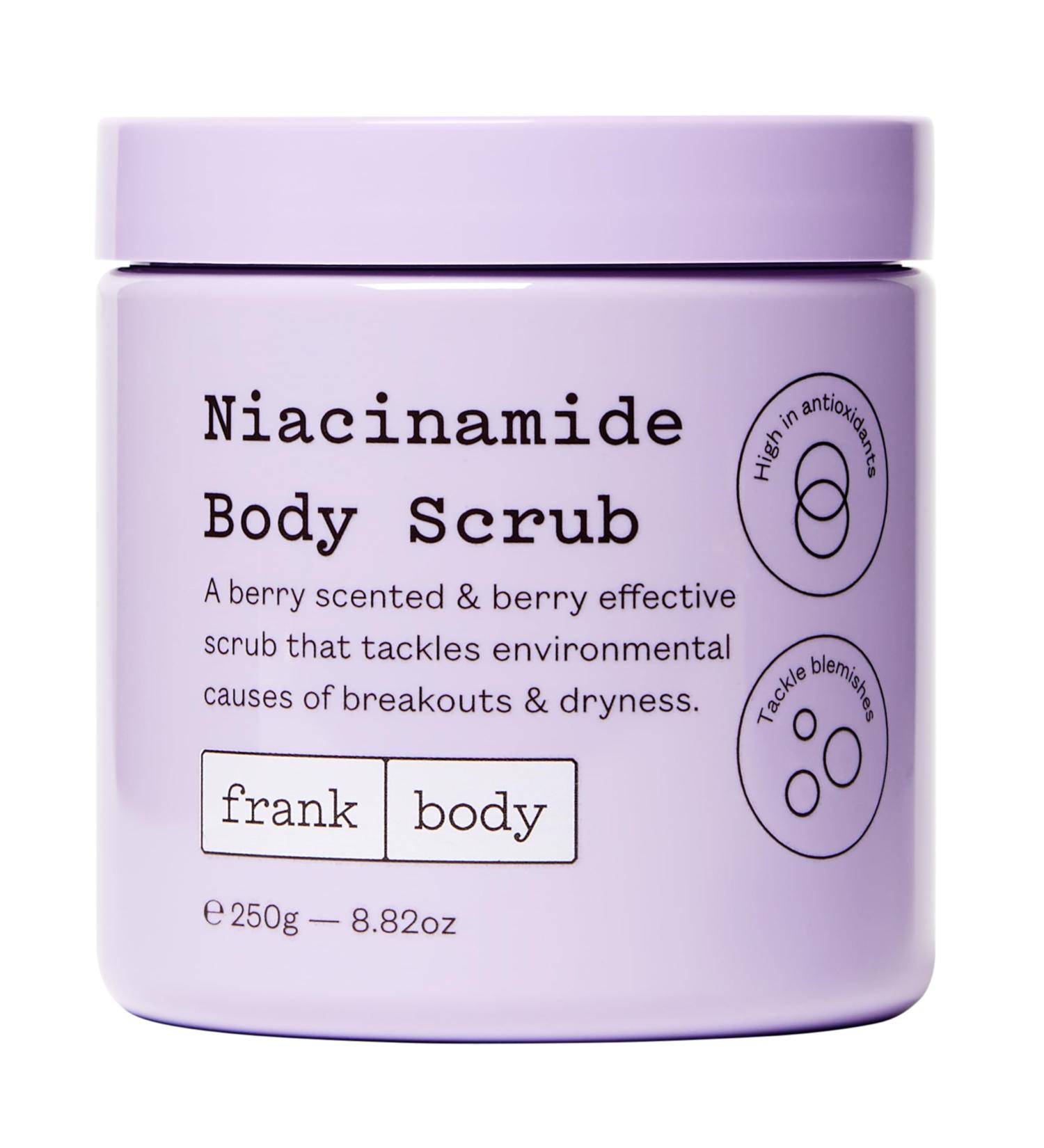 Frank Body Niacinamide Body Scrub - Vegan Exfoliator for Breakouts & Dry Skin | Superfood Berry & Green Tea | 8.82 oz - Buy Online on SooperMarket.com