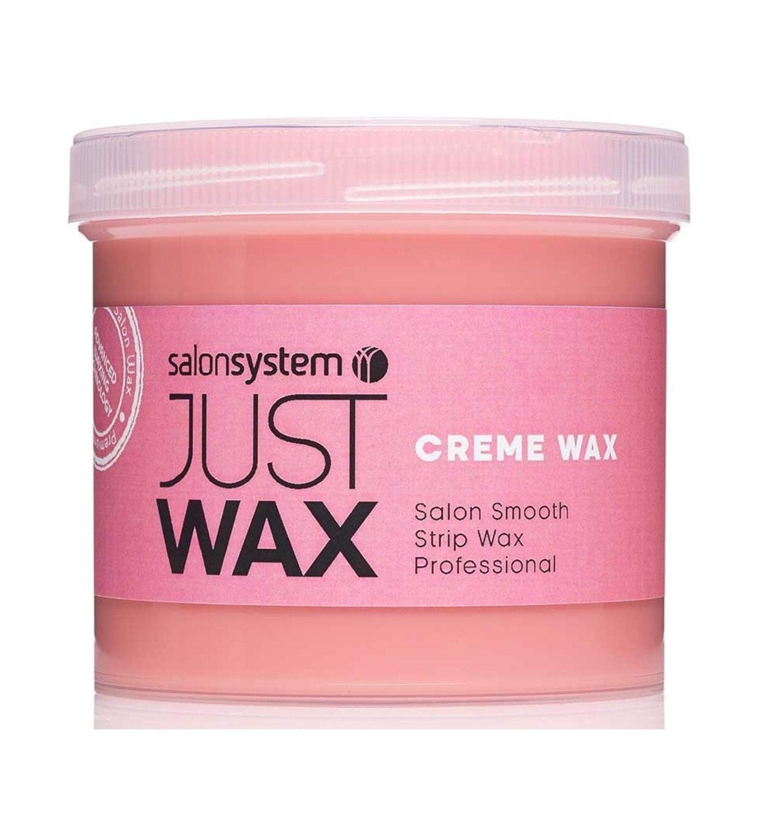 Salon System Just Wax Ideal Cream Wax for Short/Stubborn Hair 450g. 3 Pack