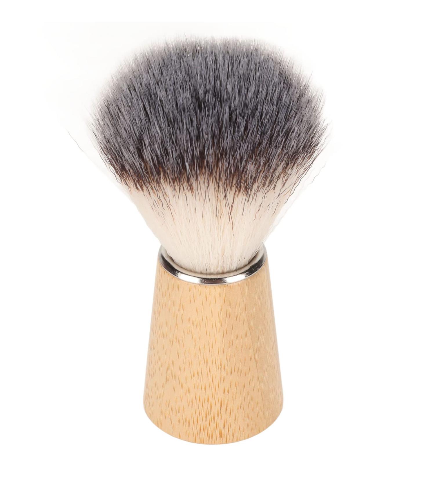 Premium Shaving Brush for Men - Travel-Friendly Barber Brush with Wooden Handle for Grooming & Beard Care - Buy Online on SooperMarket.com