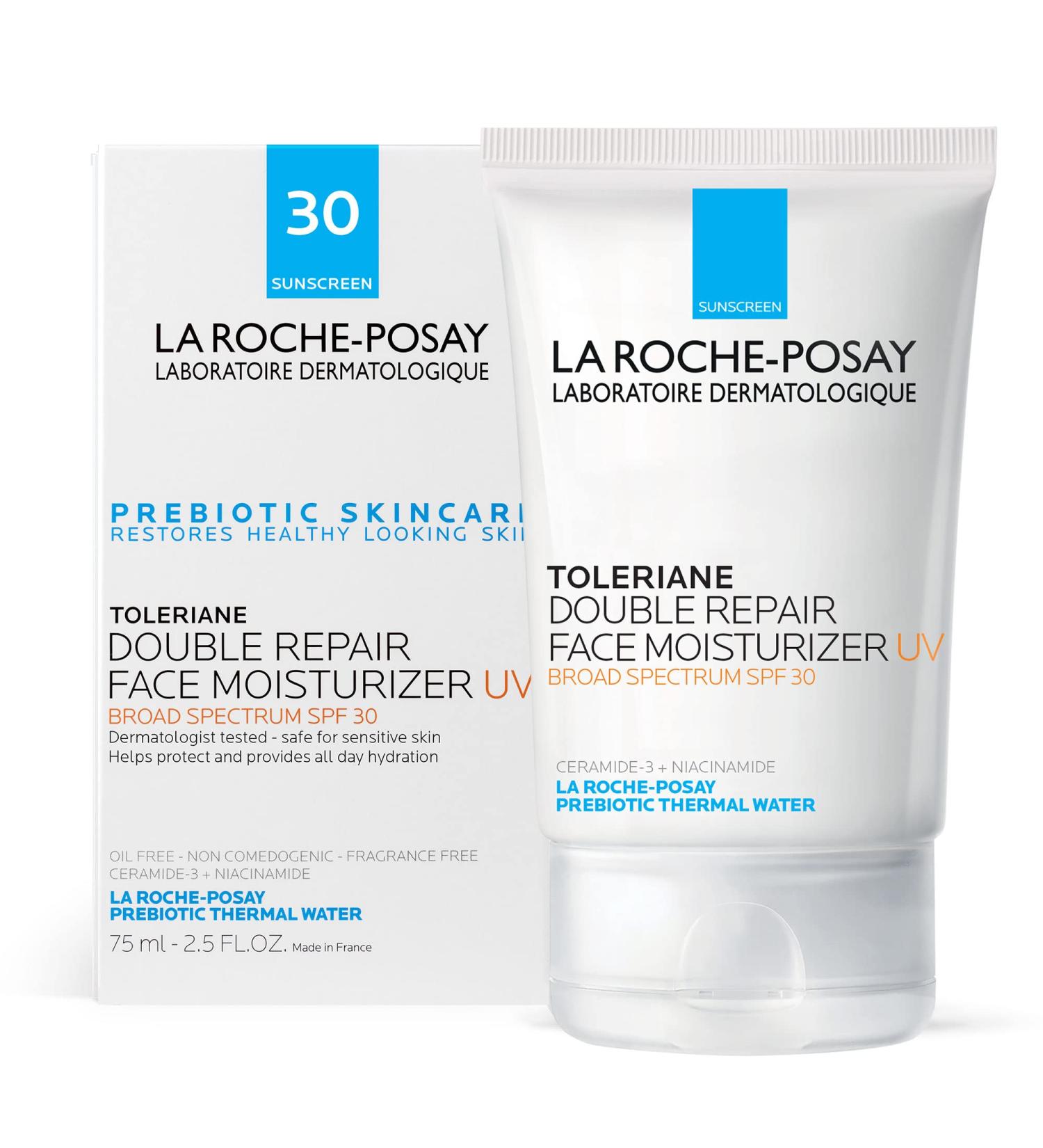 La Roche-Posay Toleriane Double Repair UV SPF 30 Moisturizer with Niacinamide & Glycerin - Buy Online on SooperMarket.com