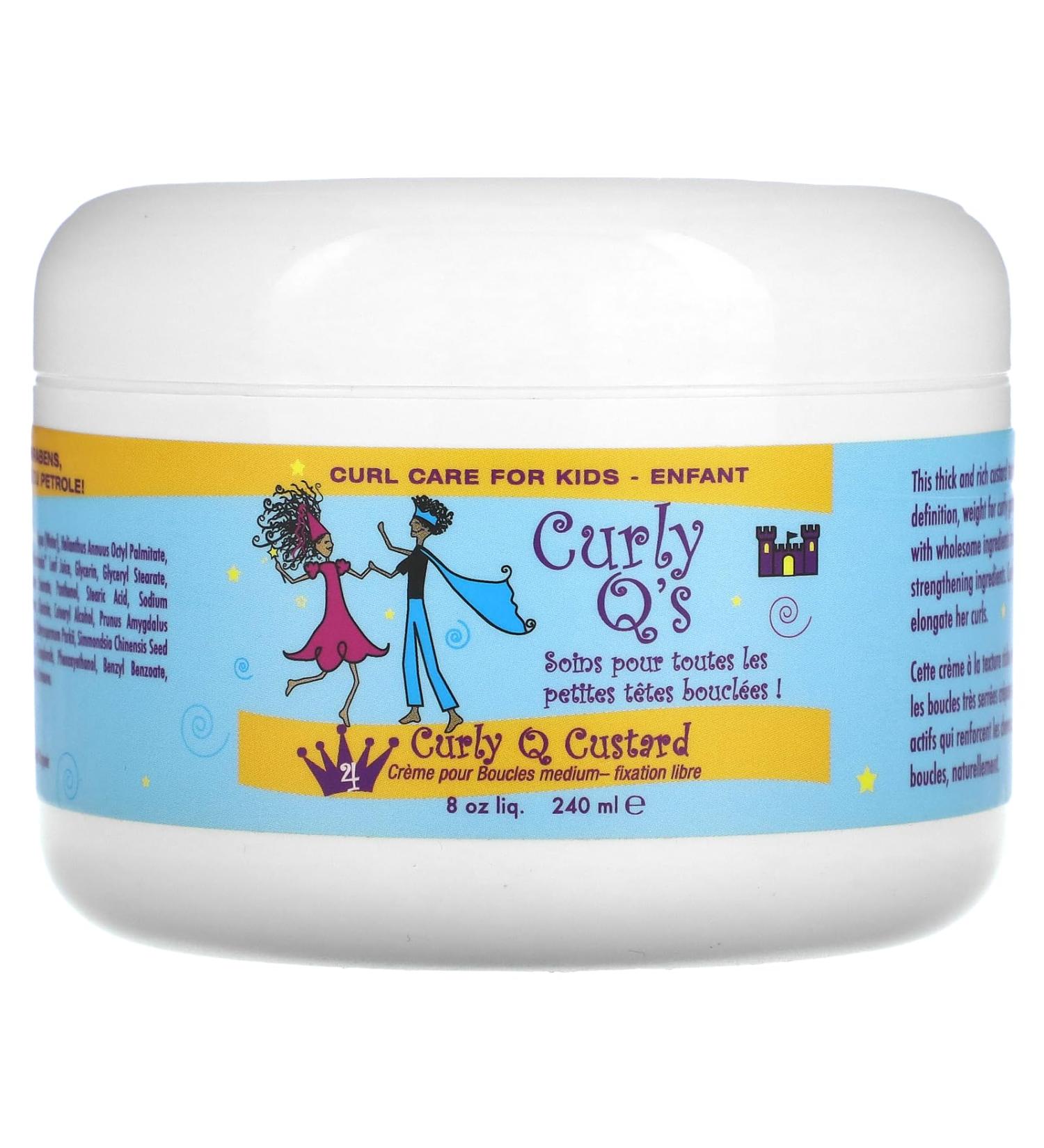 Buy Curls Curly Q's Moisturizing Curl Cream Red Velvet 8 oz - Best Curl Cream for Defined Hydrated Curls | International Shipping - Buy Online on SooperMarket.com