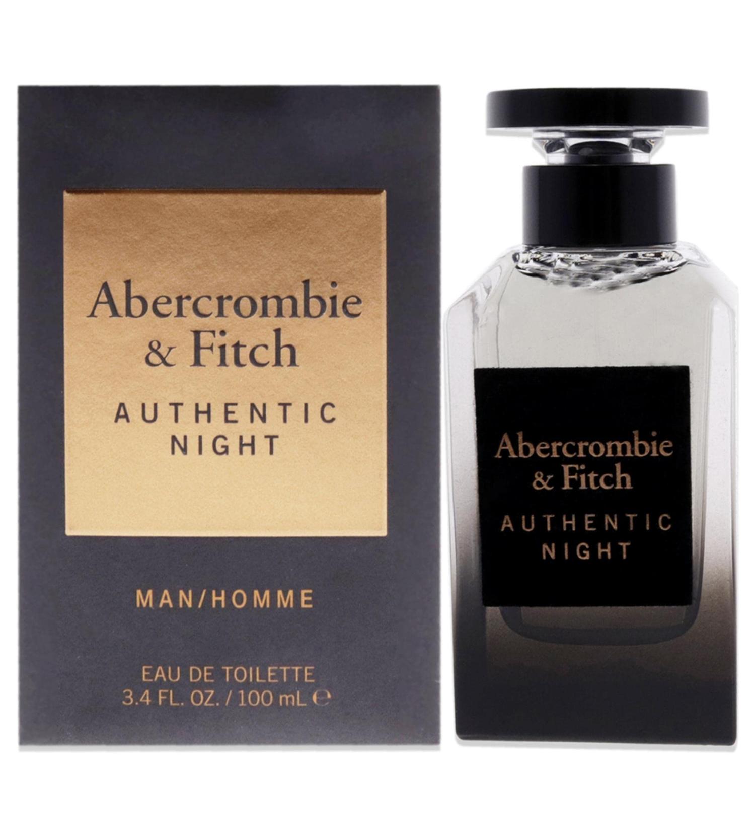 Abercrombie & Fitch Authentic Night Men EDT Spray 3.4 oz - Buy Online on SooperMarket.com