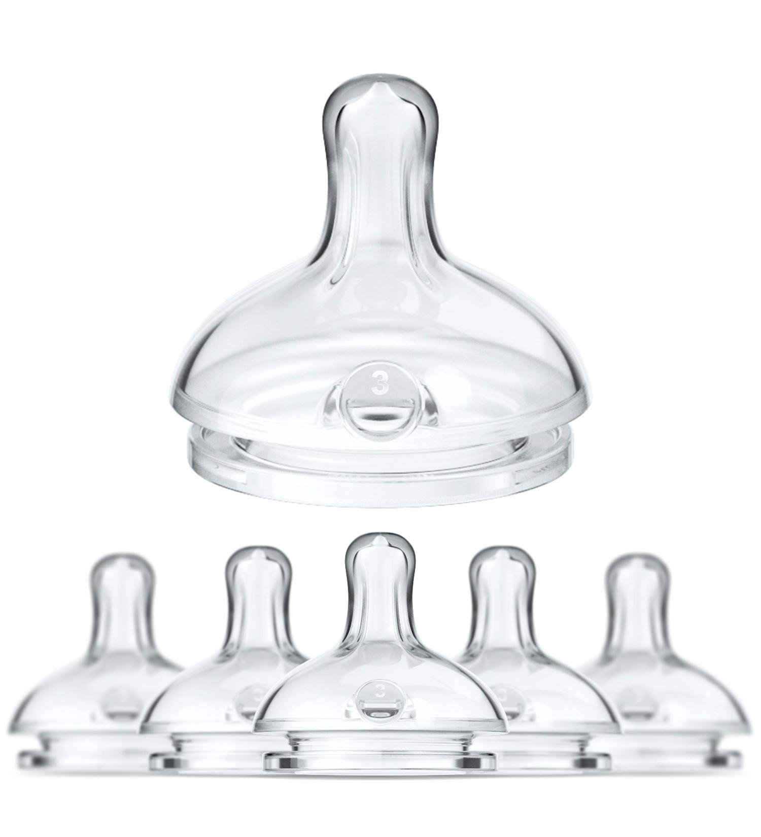 Smilo Anti-Colic Bottle Nipple Fast Flow Stage 3 - 9M+ | Pack of 6 | Smooth Flow Design | Anti-Colic Relief | Suitable from 9 Months - Buy Online on SooperMarket.com