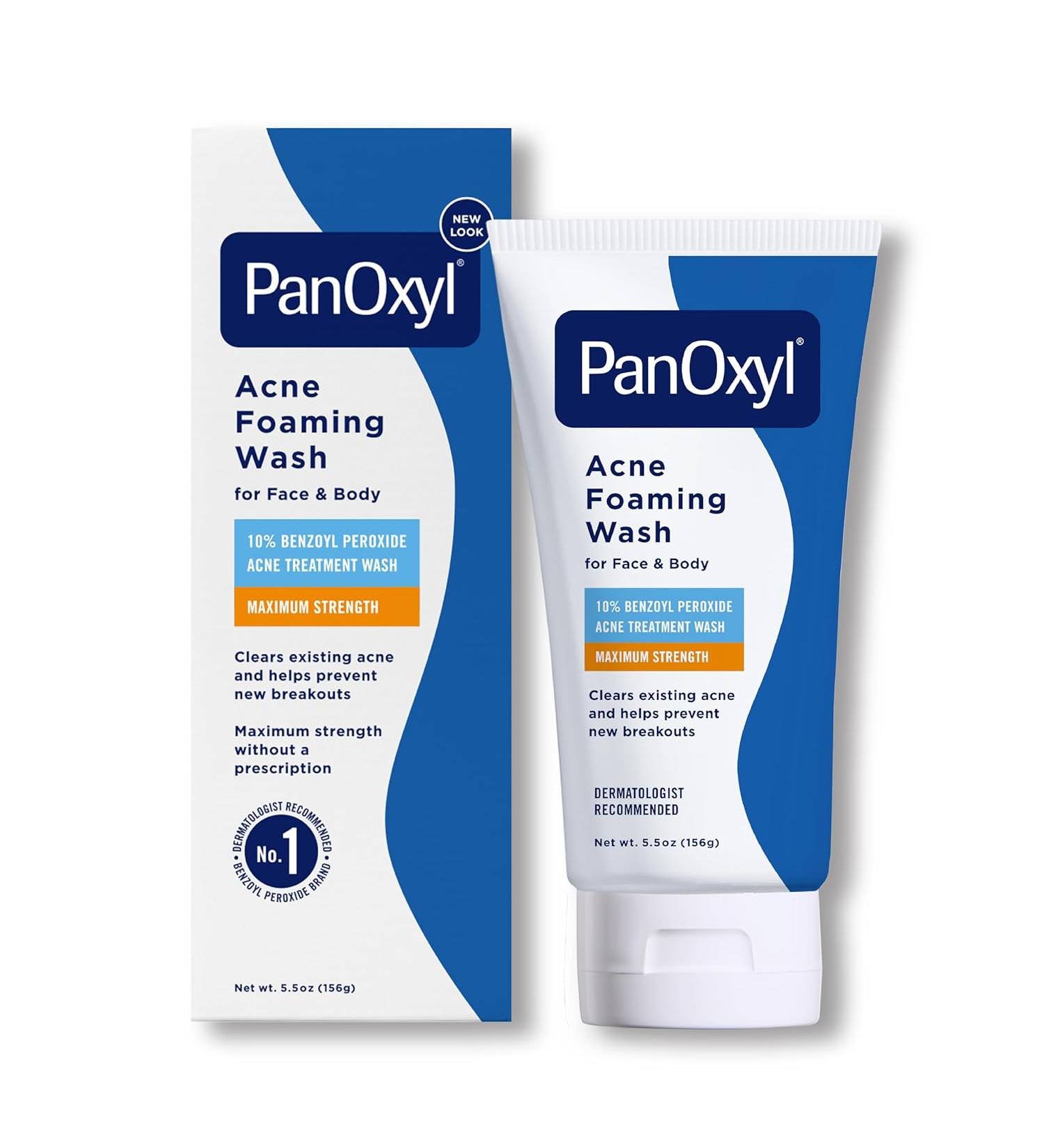 PanOxyl Acne Foaming Wash 10% Benzoyl Peroxide | Maximum Strength Treatment - 5.5 oz - Buy Online on SooperMarket.com