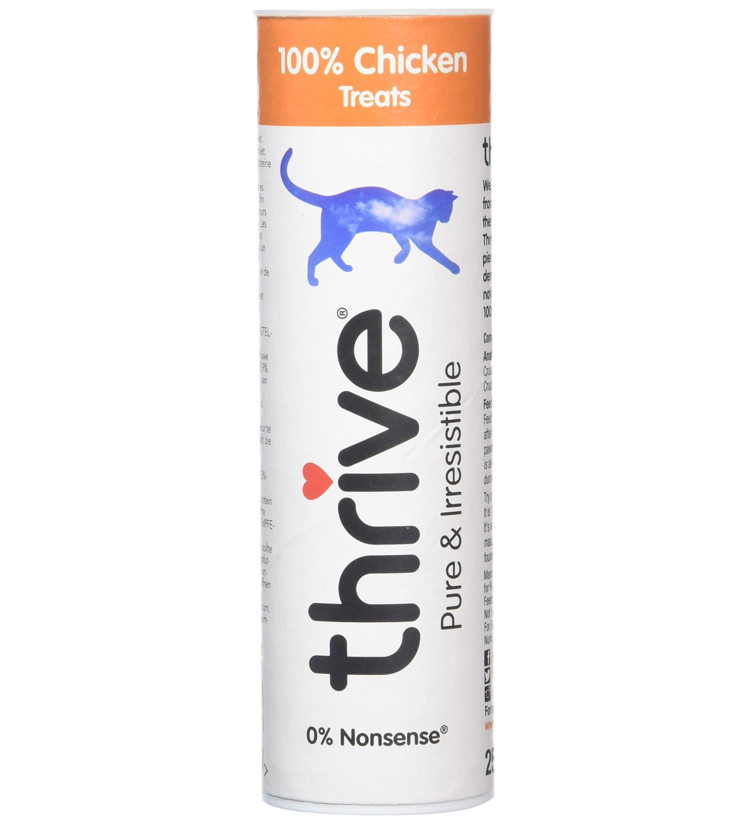 Thrive Cat 100% Chicken Treats - Buy 25g (Pack of 4) - Premium International Shipping - Buy Online on SooperMarket.com