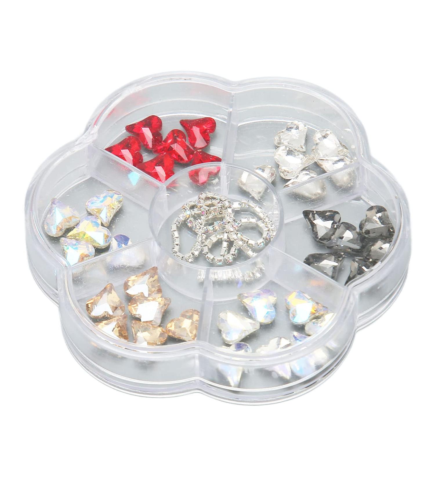 1 Box Resin Nail Art Ornaments Shiny Nail Rhinestones with Multi Sizes and Shapes Shiny Nail Accessories for Girls Women DIY Decoration Supplies for Nail Art DIY Crafts - Buy Online on SooperMarket.com