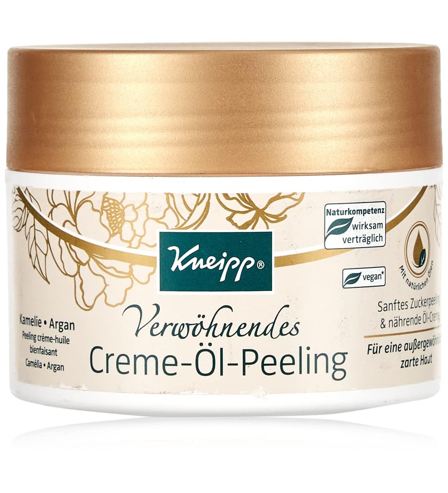 Kneipp Pampering Cream-Oil Peeling 200g - Exfoliating Body Scrub for Smooth Skin | International Shipping Available - Buy Online on SooperMarket.com