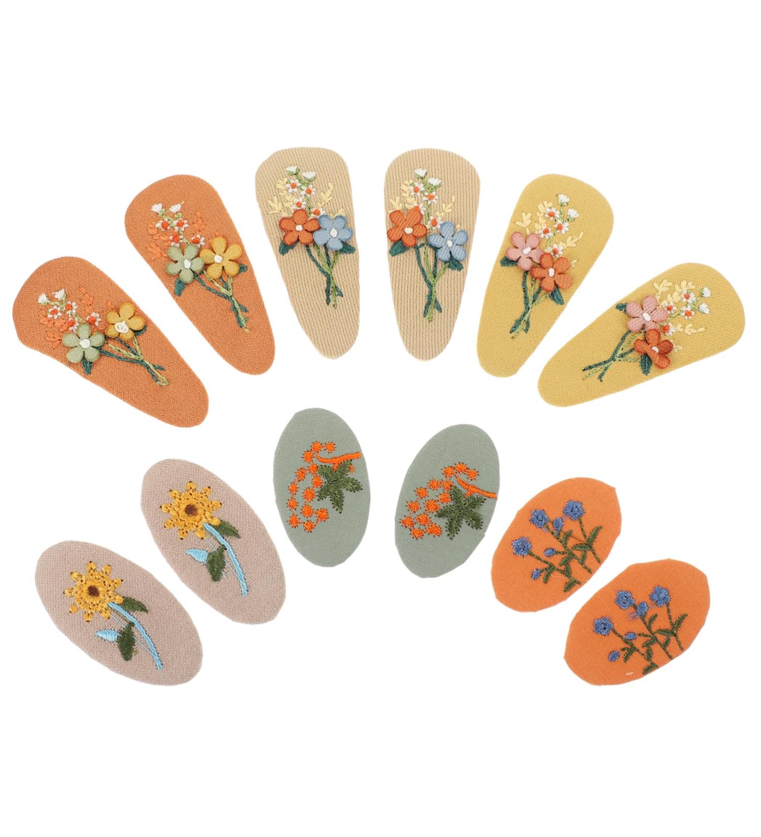 HAPINARY 6 Pairs Fabric Hairpin Hair Clips Cartoon Hair Clip Hairpin Girl Hair Accessory Little Girl Hair Clips Hair Accessories for Hair Barrettes Hair Pin Polyester - Buy Online on SooperMarket.com