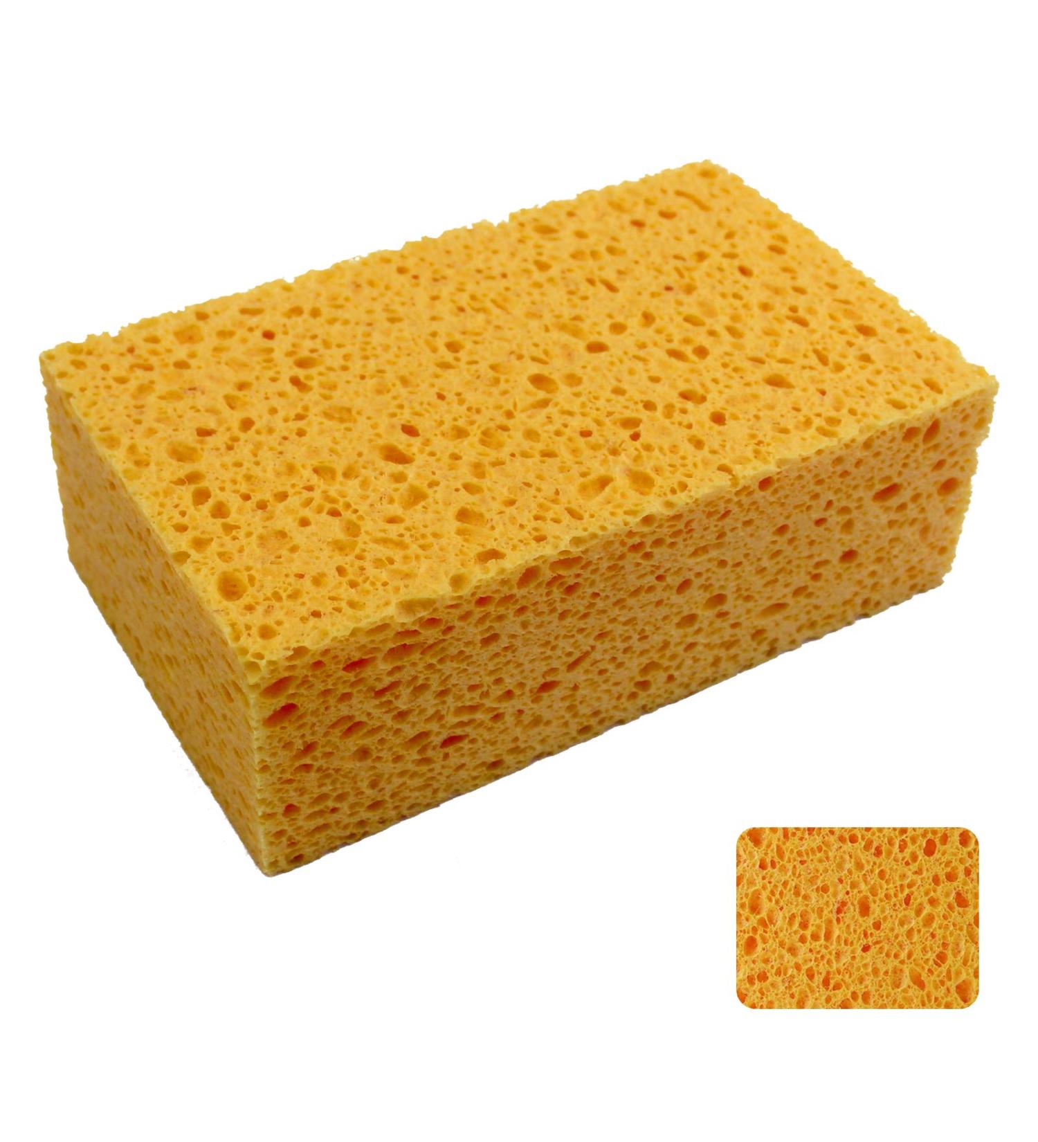 JK SP-T50 Large Eco-Friendly Cellulose Sponge - Boat, Car, and Commercial Cleaning - 6.5x4x2 Inch - Pack of 1 - Buy Online on SooperMarket.com