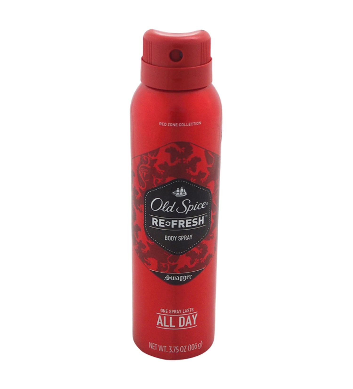 Old Spice Red Zone Swagger Men's Body Spray 3.75 oz - Long-lasting scent for confident men - Buy Online on SooperMarket.com