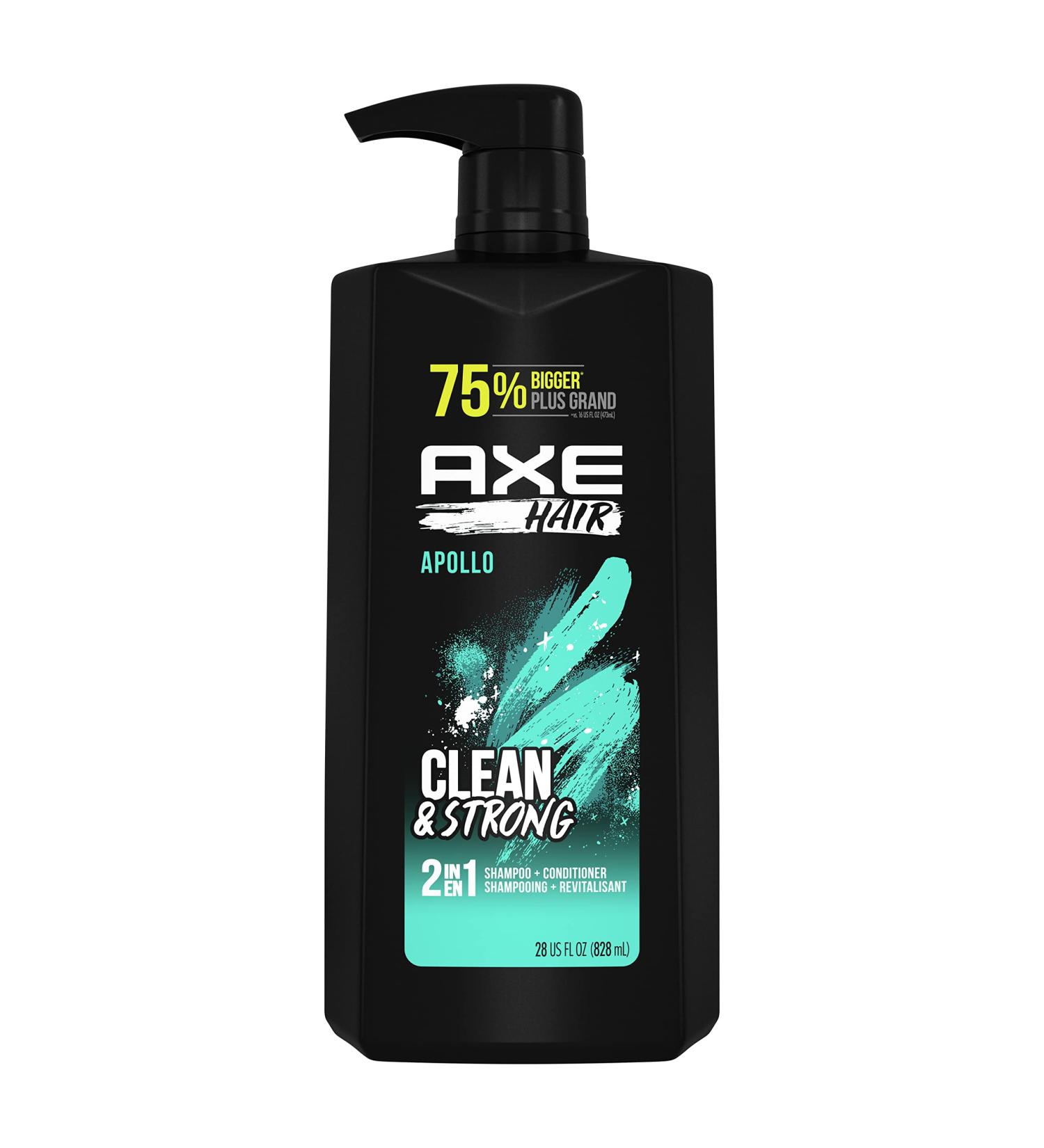 AXE 2-in-1 Shampoo & Conditioner Apollo - Clean & Strong Hair Sage & Cedarwood 100% Recycled Bottle 28 oz | International Shipping - Buy Online on SooperMarket.com
