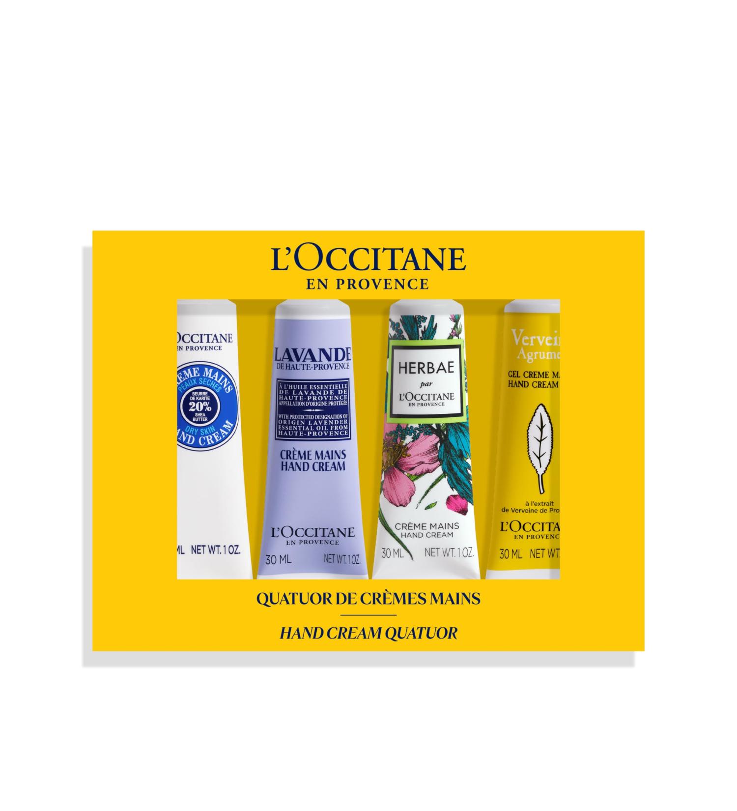 L'OCCITANE Hand Cream Quattro Gift Set | Dry and Damaged Skin | Vegan & 98% Readily Biodegradable | Luxury & Clean Beauty Hand Care for All Skin Types | Amazon Exclusive Premium Beauty Gift Set - Buy Online on SooperMarket.com