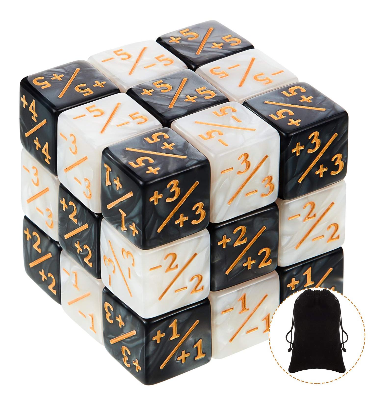 24-Piece Dice Counters Token Set for MTG and CCG Card Game Accessories - Buy Online on SooperMarket.com
