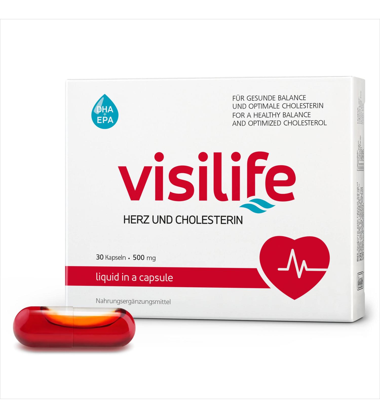 Visilife: Healthy Heart & Cholesterol Support - Liquid Formula for LDL & HDL - Laboratory Tested (1 Pack) - Buy Online on SooperMarket.com