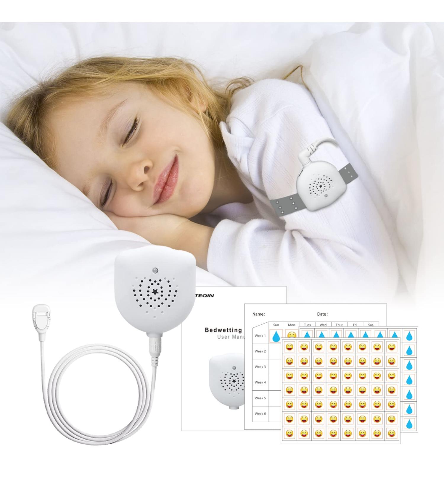 USB Rechargeable Bedwetting Alarm with Music Option and Volume Control - Pure White Sensor for Boys and Girls - Buy Online on SooperMarket.com
