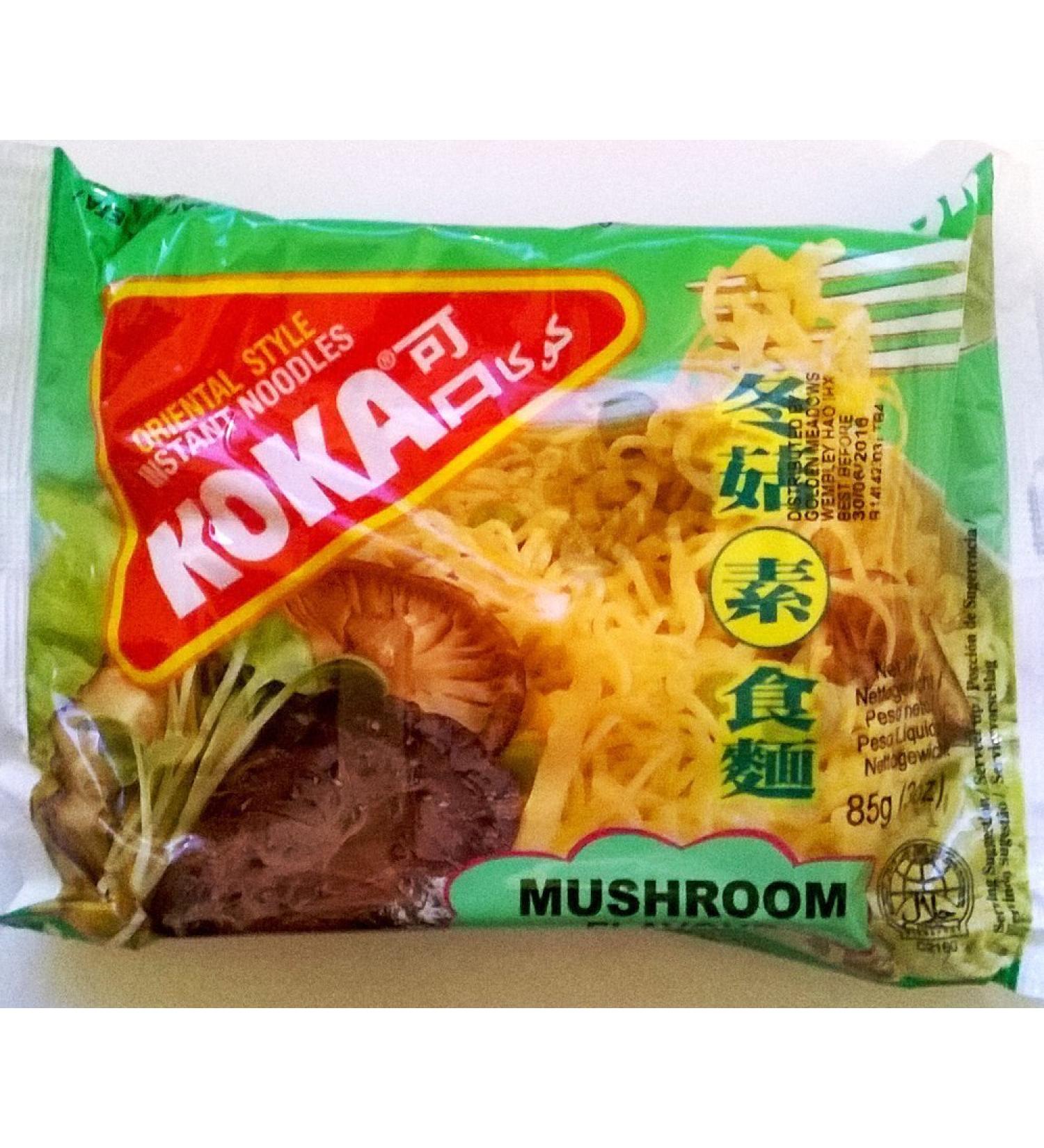 Koka Oriental Style Instant Noodles Mushroom Flavour 12 x 85gm