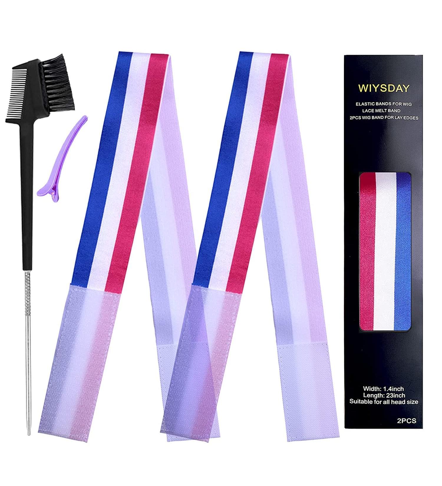 Wig Elastic Bands - 2PCS Lace Melting Bands for Edges, Flag Color - Buy Online on SooperMarket.com