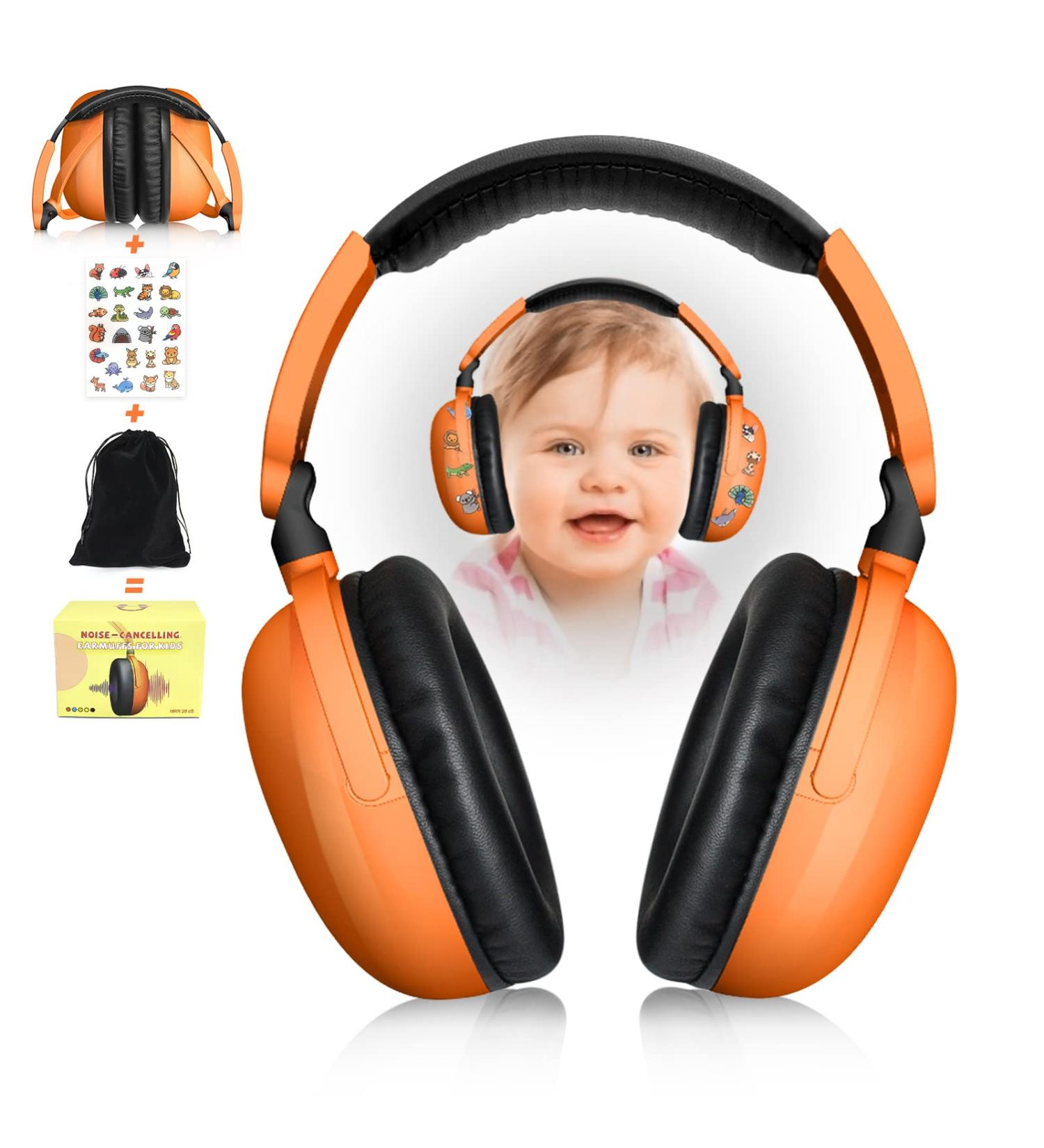 Baby Ear Hearing Protection | Adjustable Noise Cancelling Earmuffs for Kids (3-36 Months) | Ideal for Airplane, Firework, Concert | Hearing Protectors for Infants - Buy Online on SooperMarket.com