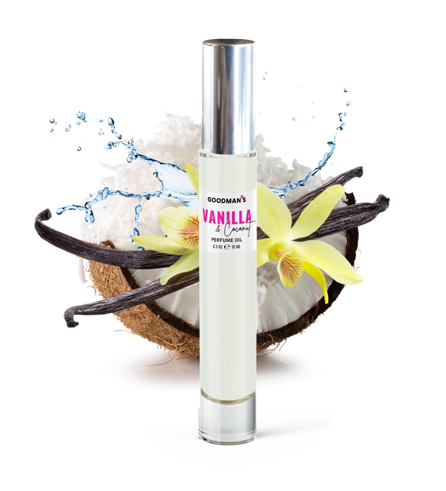 Goodman's Women Perfume Roll-On Fragrance Oil Long Lasting Luxury Rollerball Mini Perfume Alcohol Free 10ml (Vanilla Coconut) - Buy Online on SooperMarket.com