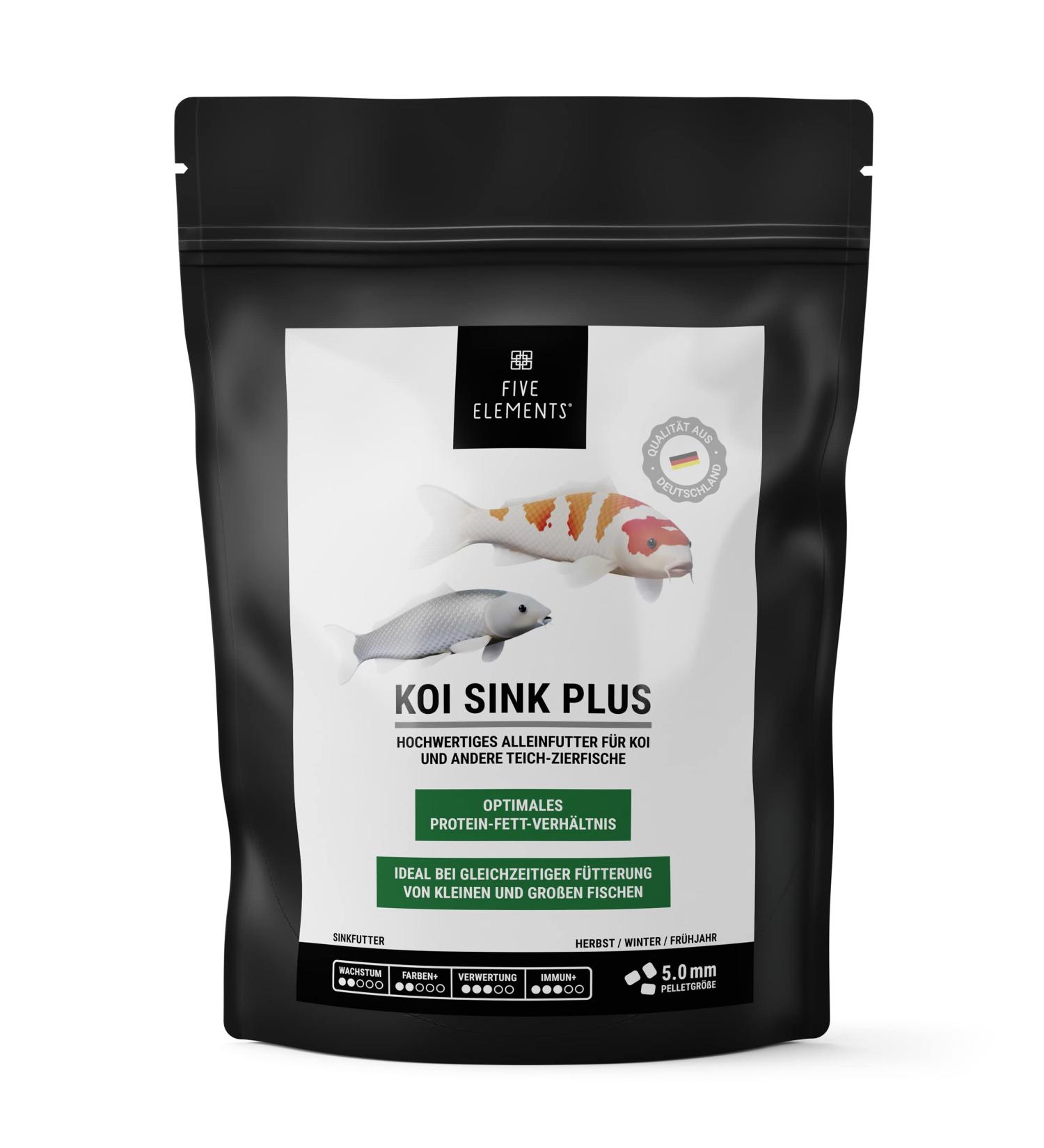 Buy Five Elements Koi Sink Plus 1.4 kg - Optimal Spring Feed for Healthy Koi | Premium Quality Ingredients - Buy Online on SooperMarket.com