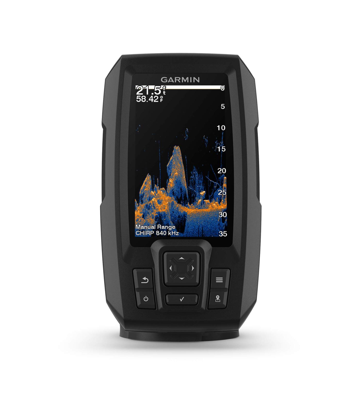 Garmin Striker Vivid 4cv Fishfinder with Color Sonar Transducer - 4 Inch Easy-to-Use Device with Vivid Scanning Sonar Color Palettes - Buy Online on SooperMarket.com