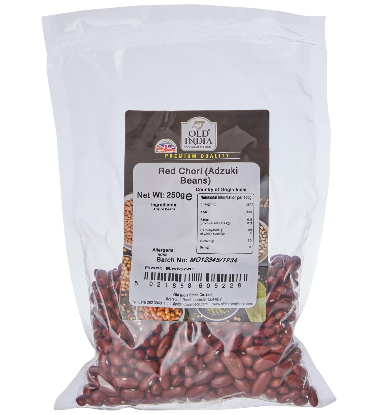 Old India Red Chori (Adzuki Beans) 250g - Premium Quality Beans for Healthy Cooking - Buy Online on SooperMarket.com