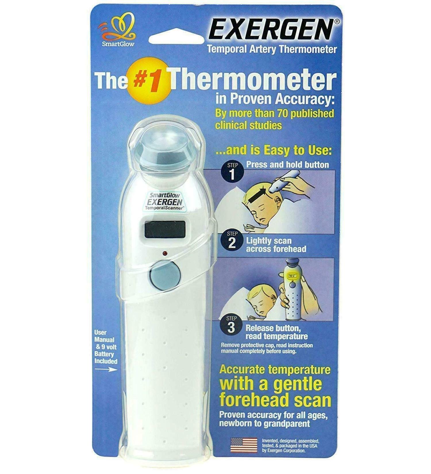 Buy Exergen Temporal Artery Thermometer - Accurate & Fast Temperature Reading - Buy Online on SooperMarket.com