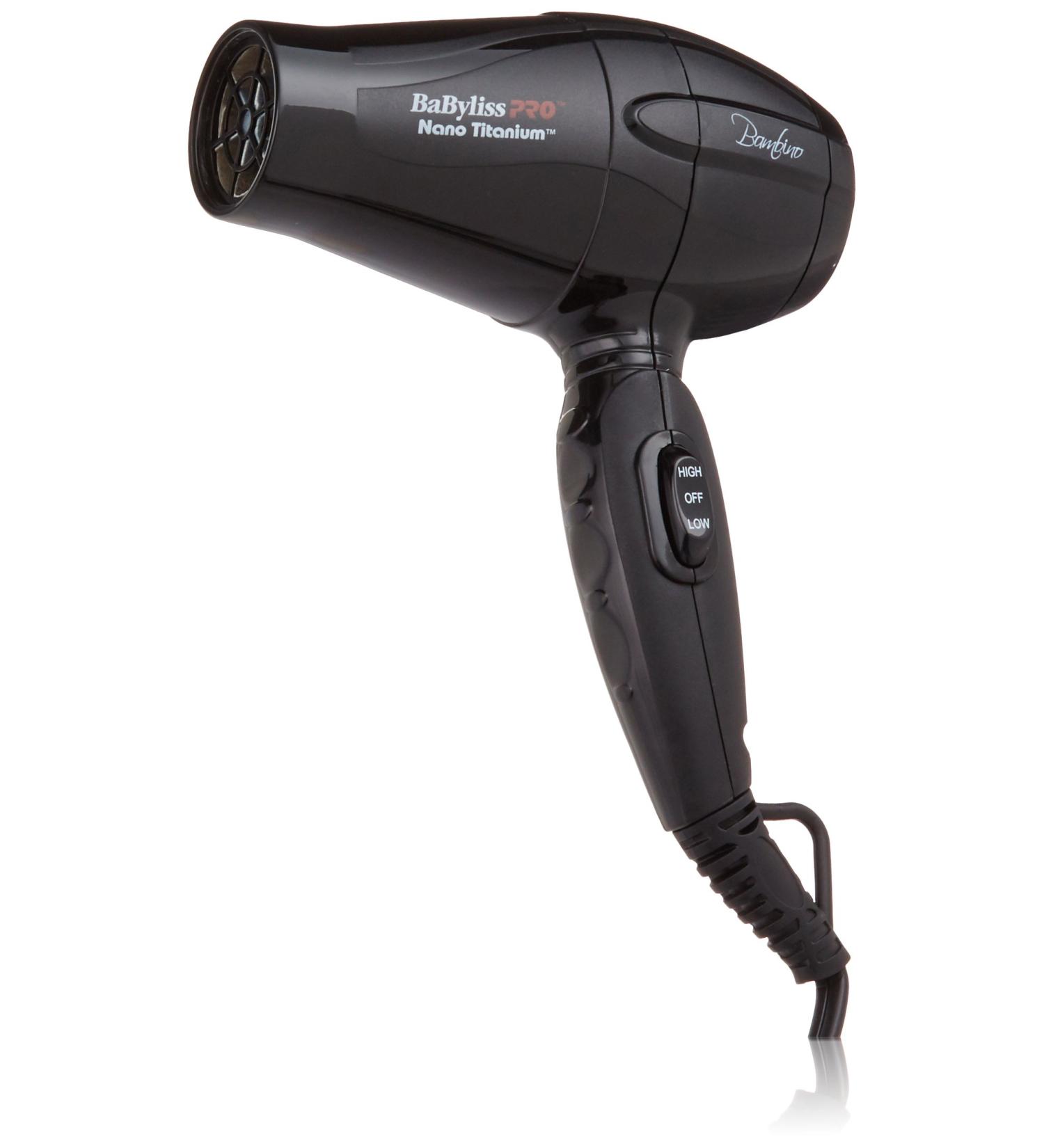BaBylissPRO Nano Titanium Bambino Compact Dryer - Professional Hair Dryer (Pack of 1) - Buy Online on SooperMarket.com