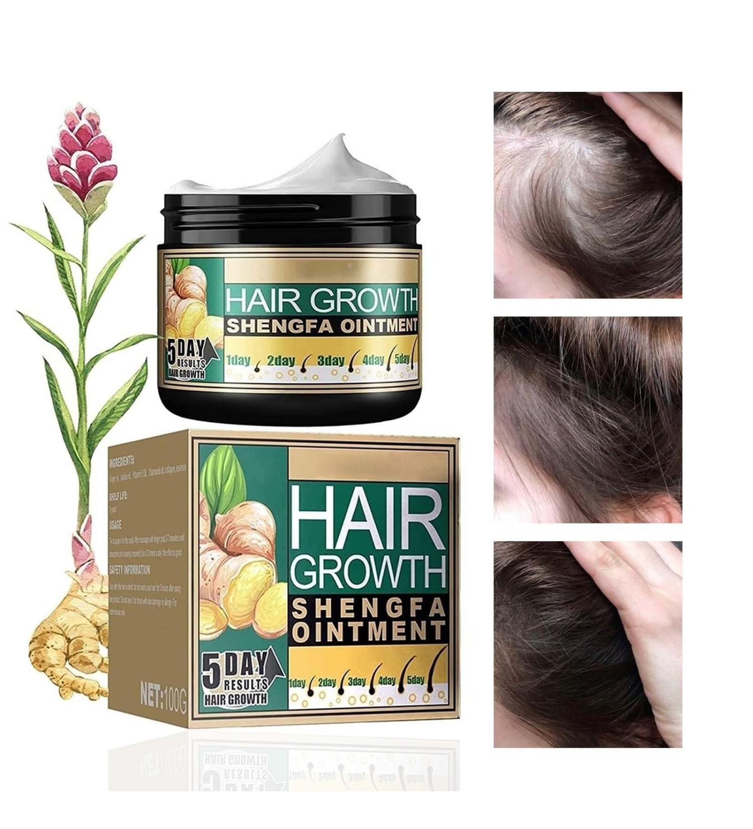 Trendyfave Ginger Hair Growth Cream Hair Cream for Hair Regrowth Natural Herbal Ginger Extract Hair Serum Nourishing Scalp Hair Care Hair Boost Cream for Thinning/Balding/Repairs Hair Follicles - Buy Online on SooperMarket.com