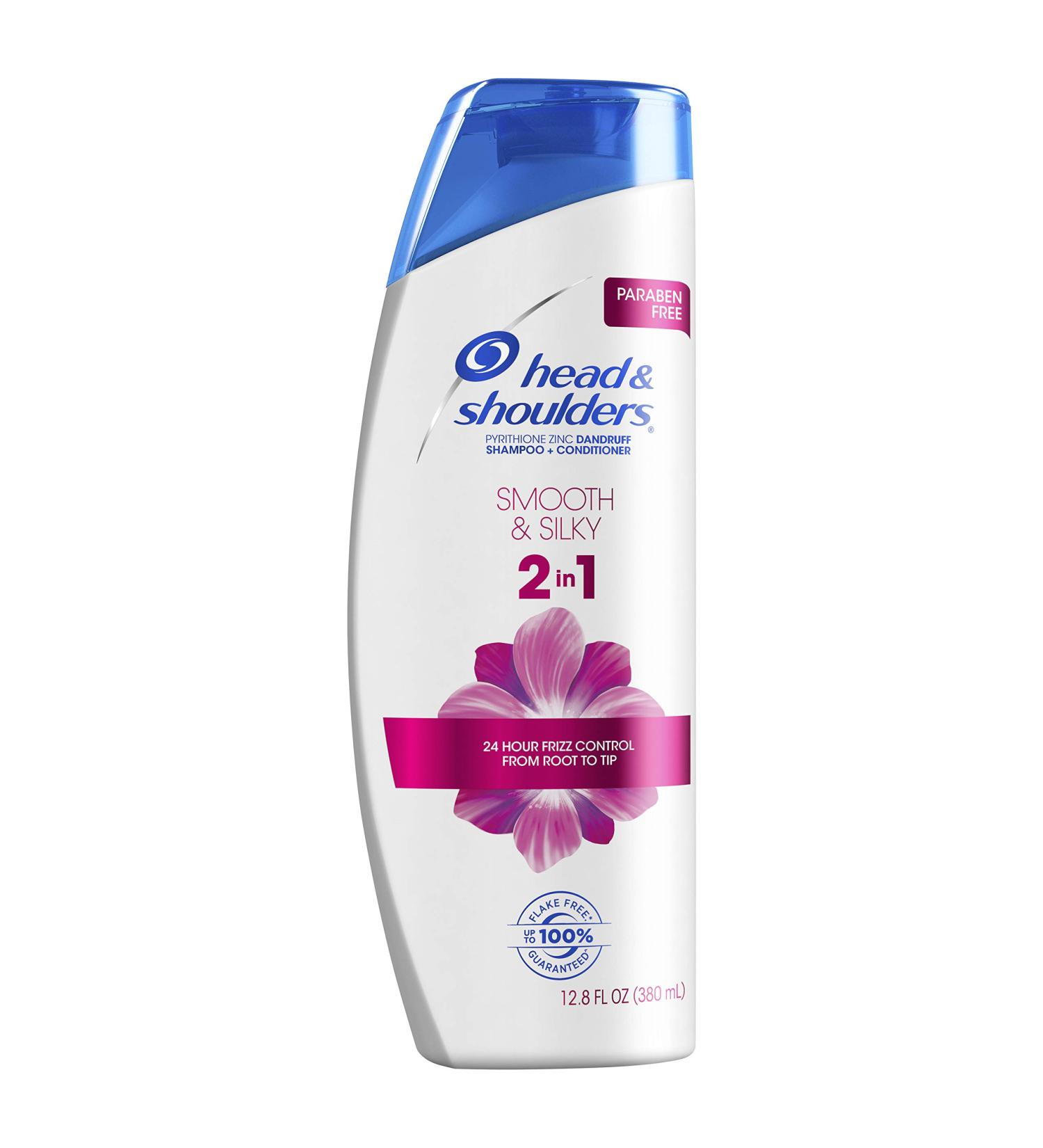 Head & Shoulders Smooth & Silky Paraben-Free 2in1 Dandruff Shampoo + Conditioner 12.8 fl oz - Fresh (Pack of 1) - Buy Online on SooperMarket.com