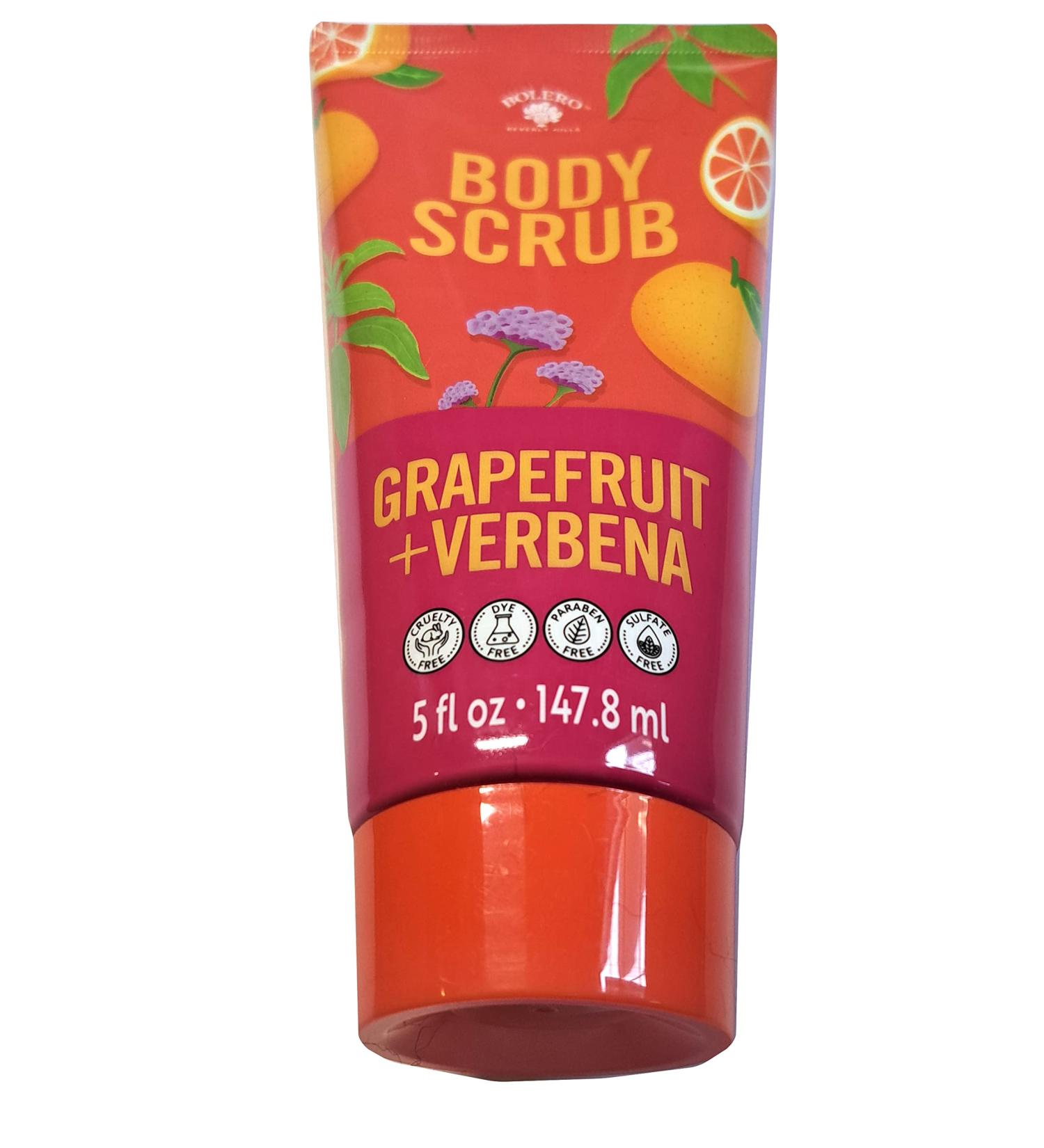 Bolero Body Scrub Grapefruit & Verbena 5fl oz. 147 8ml