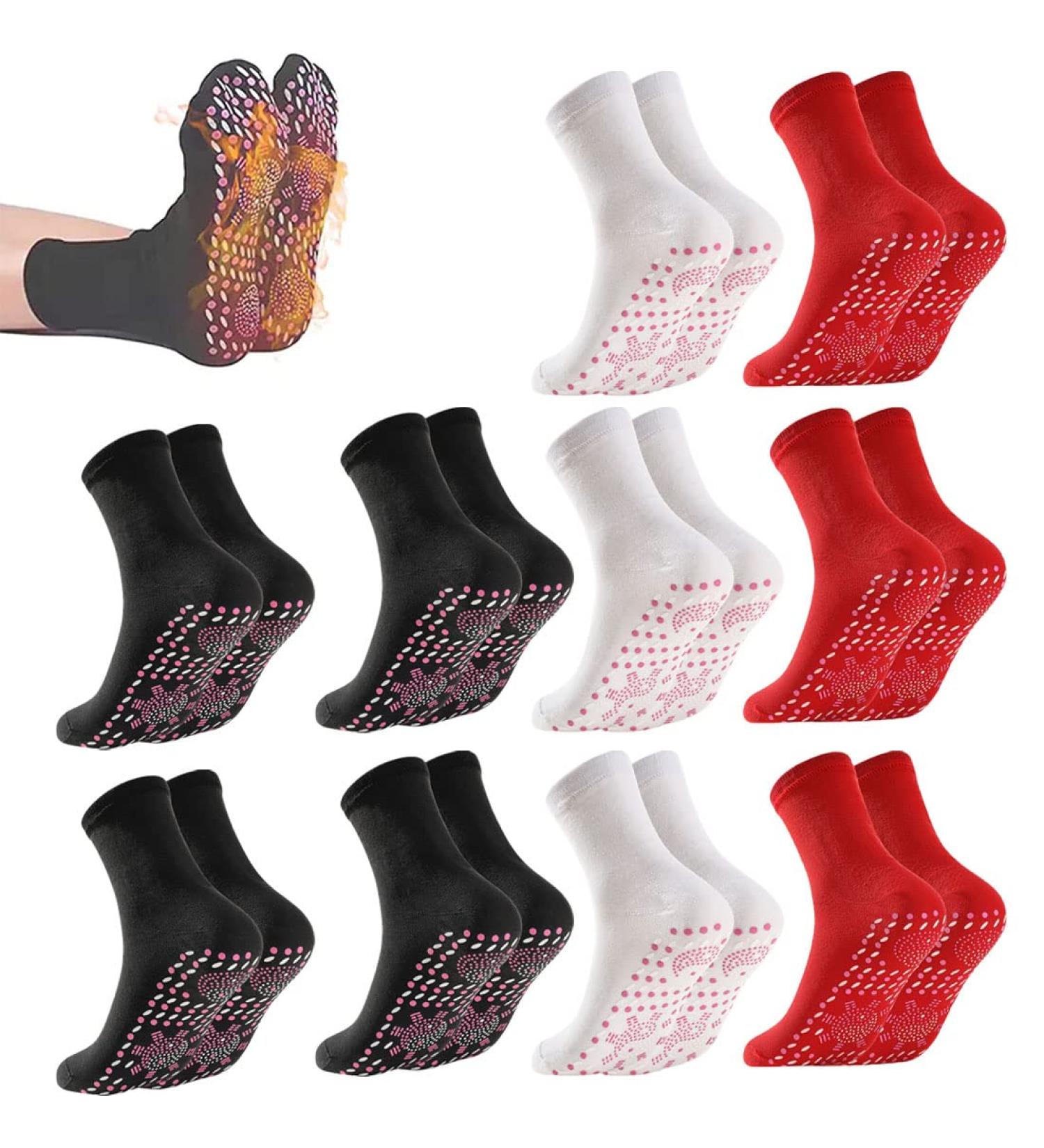 Alvo Feet Tourmaline Compression Socks for Varicose Veins - 10 Pairs for Women and Men - Buy Online on SooperMarket.com