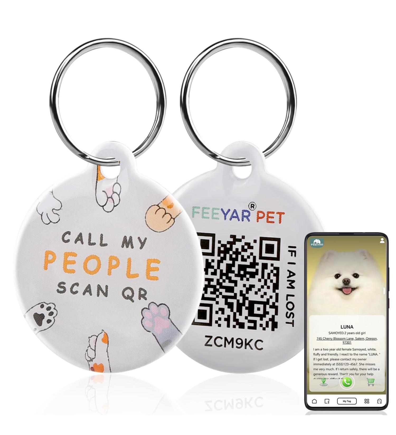 Personalized Dog Stamps & Engraved QR Code Pendants for Dogs & Cats - Customizable Pet Profiles & Name Tags - Buy Online on SooperMarket.com
