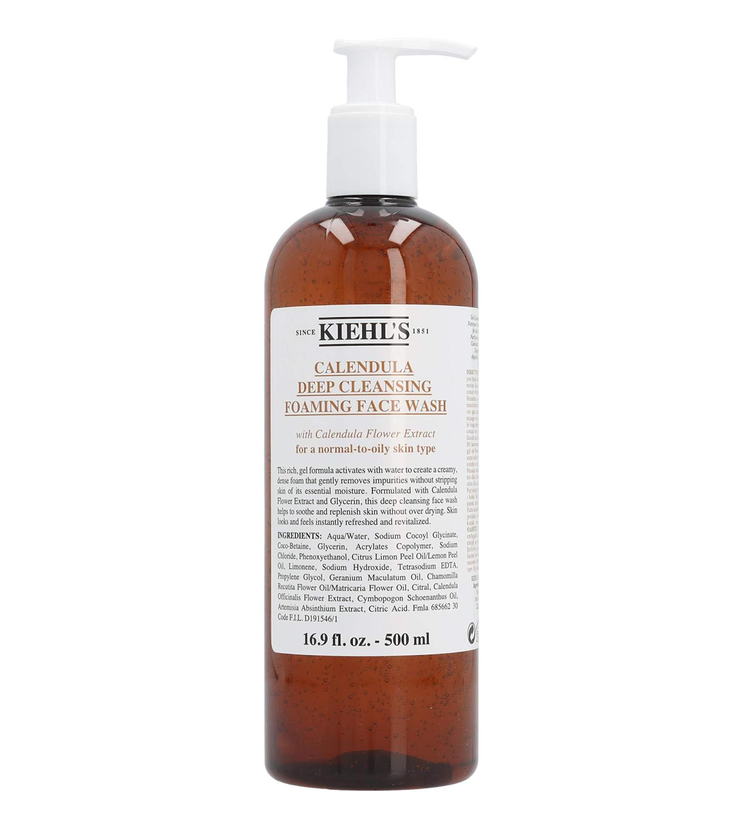 Kiehl's Calendula Deep Cleansing Face Wash 16.9oz - Gentle Foaming Formula - Buy Online on SooperMarket.com