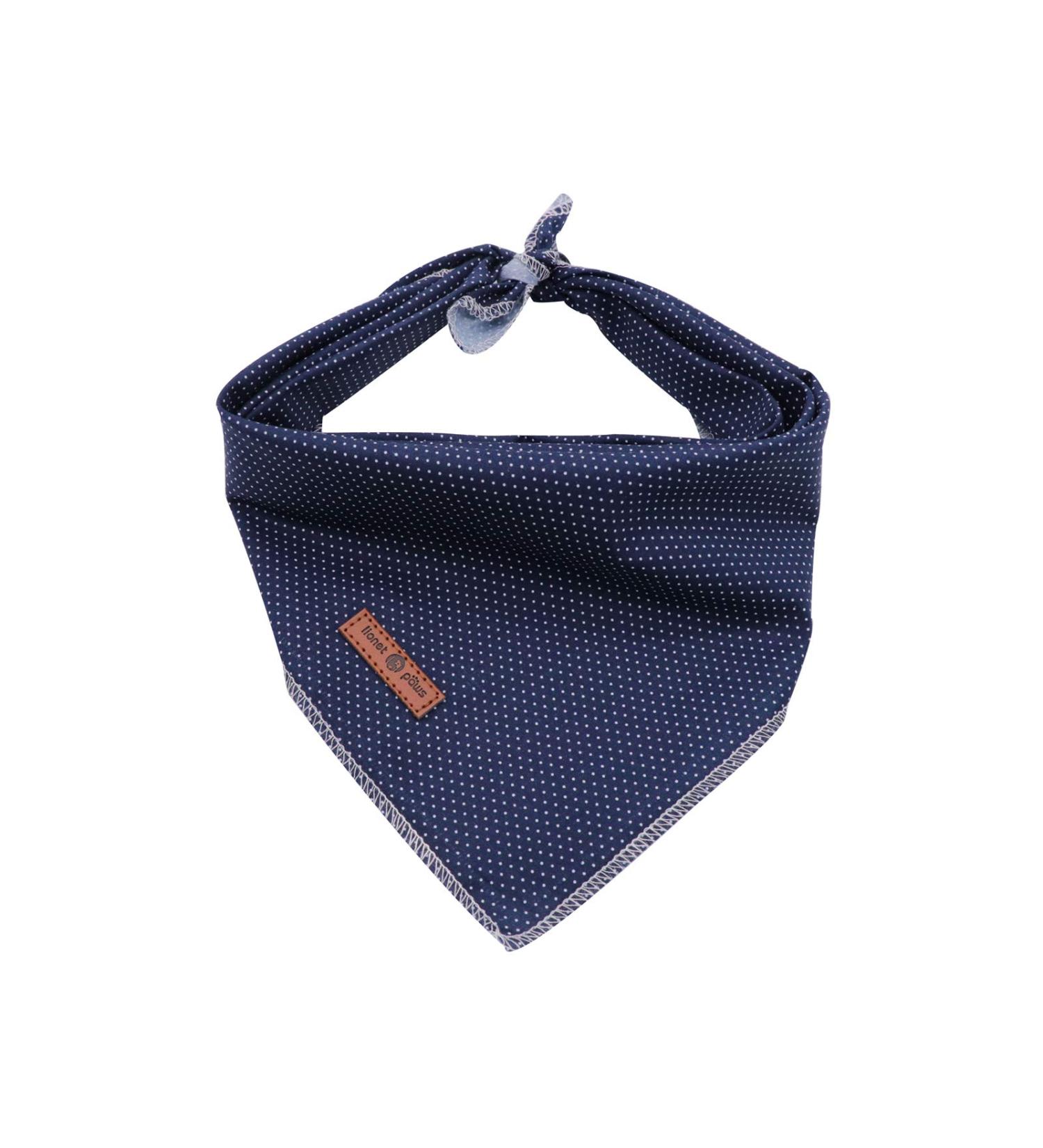 Lionet Paws Dog Bandana Headscarf - Blue Dotted Triangular Scarf for Dogs (Pack of 1) - Stylish Pet Accessory for International Shipping - Buy Online on SooperMarket.com