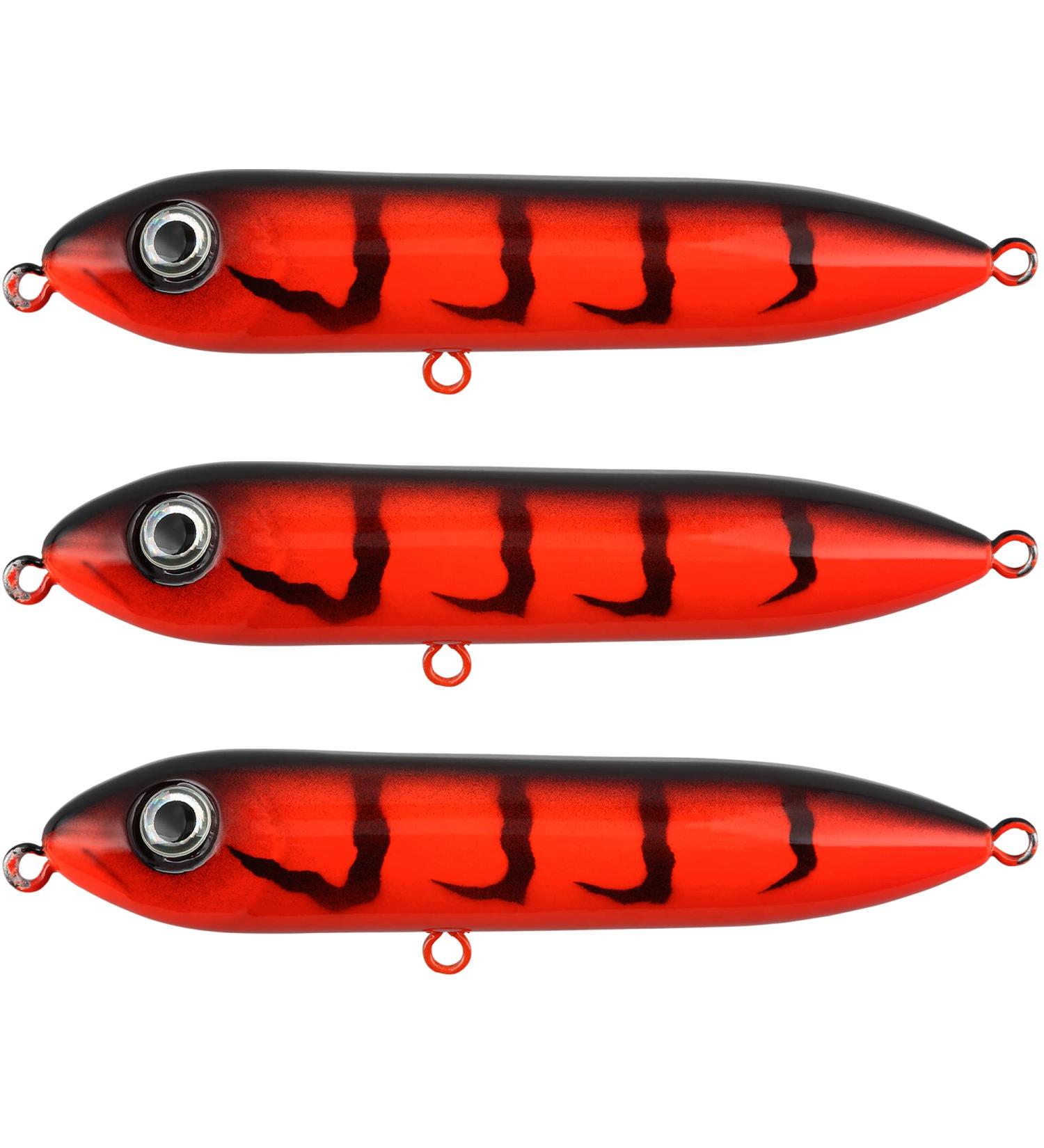 Catfish Rattling Line Float Lure 4 inch (3-Pack Demon Tiger) - Santee Rig Fishing Essential - Buy Online on SooperMarket.com