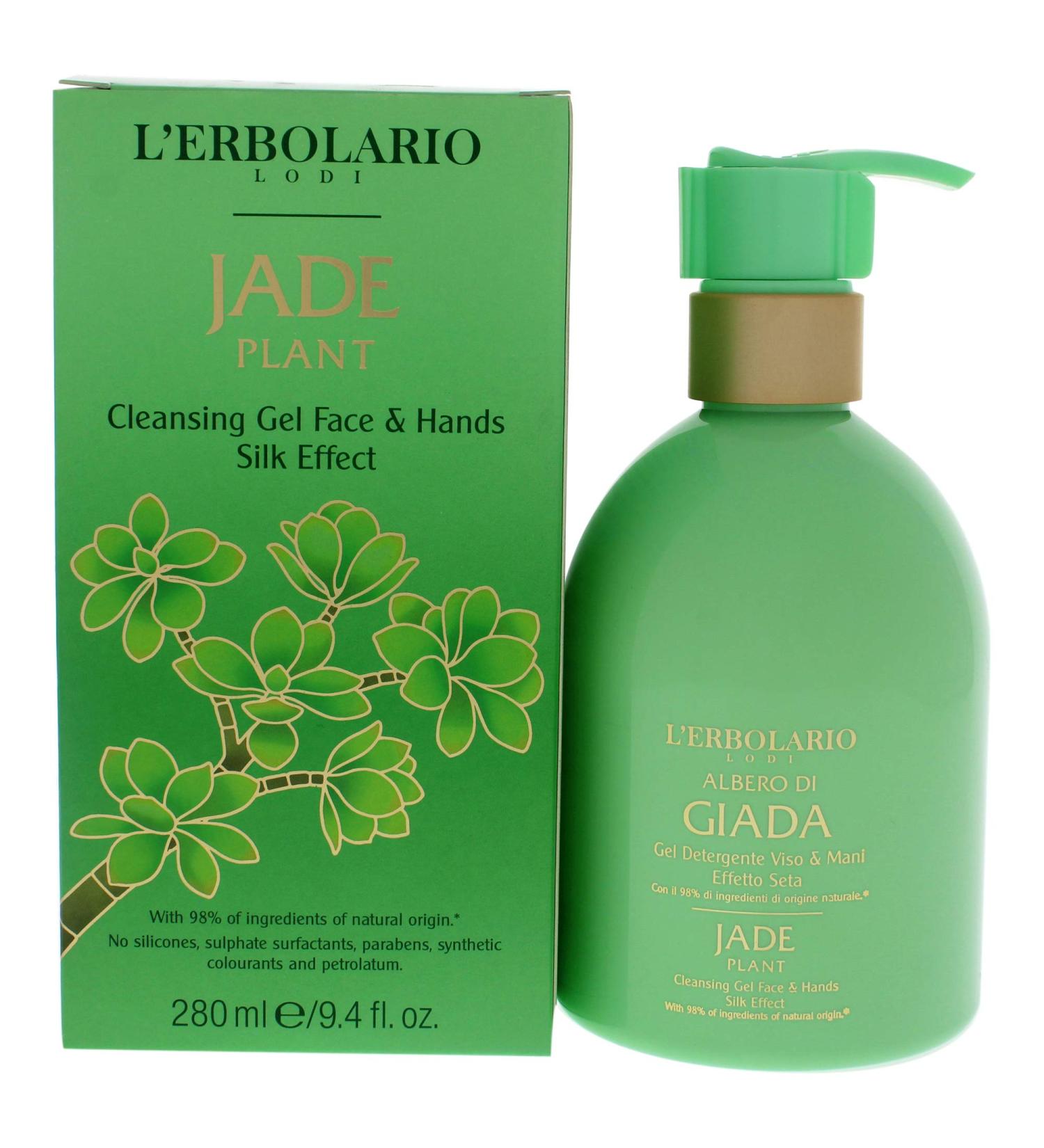 L'Erbolario Jade Plant Face And Hands Cleansing Gel - Floral And Citrus Fragrance - Moisturizing And Softening Properties - Silky Effect - Leaves Your Skin Revitalized And Clean - 9.4 Oz Body Wash