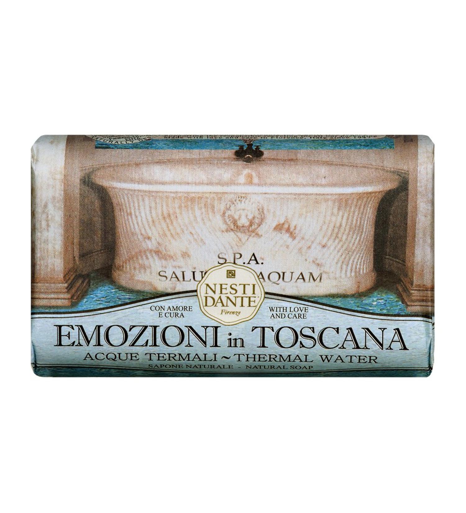 Nesti Dante Emozioni In Toscana Natural Soap 8.8 oz | Premium Thermal Water Soap for Luxurious Skin Care - Shop Internationally - Buy Online on SooperMarket.com
