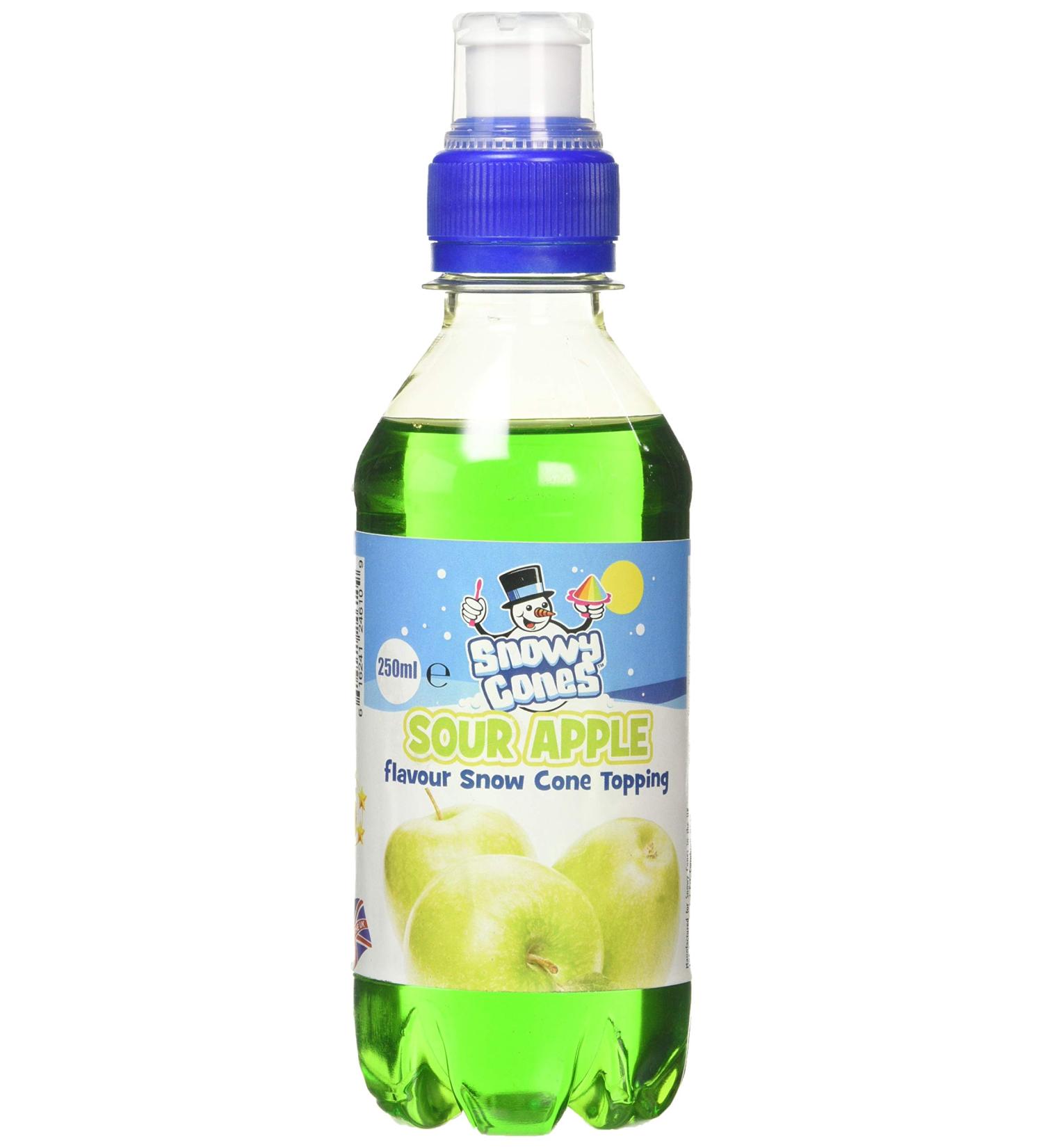 Snowycones | Syrup for Snow Cones and Shaved Ice | Not Slush | 250 ml Sour Apple - Buy Online on SooperMarket.com