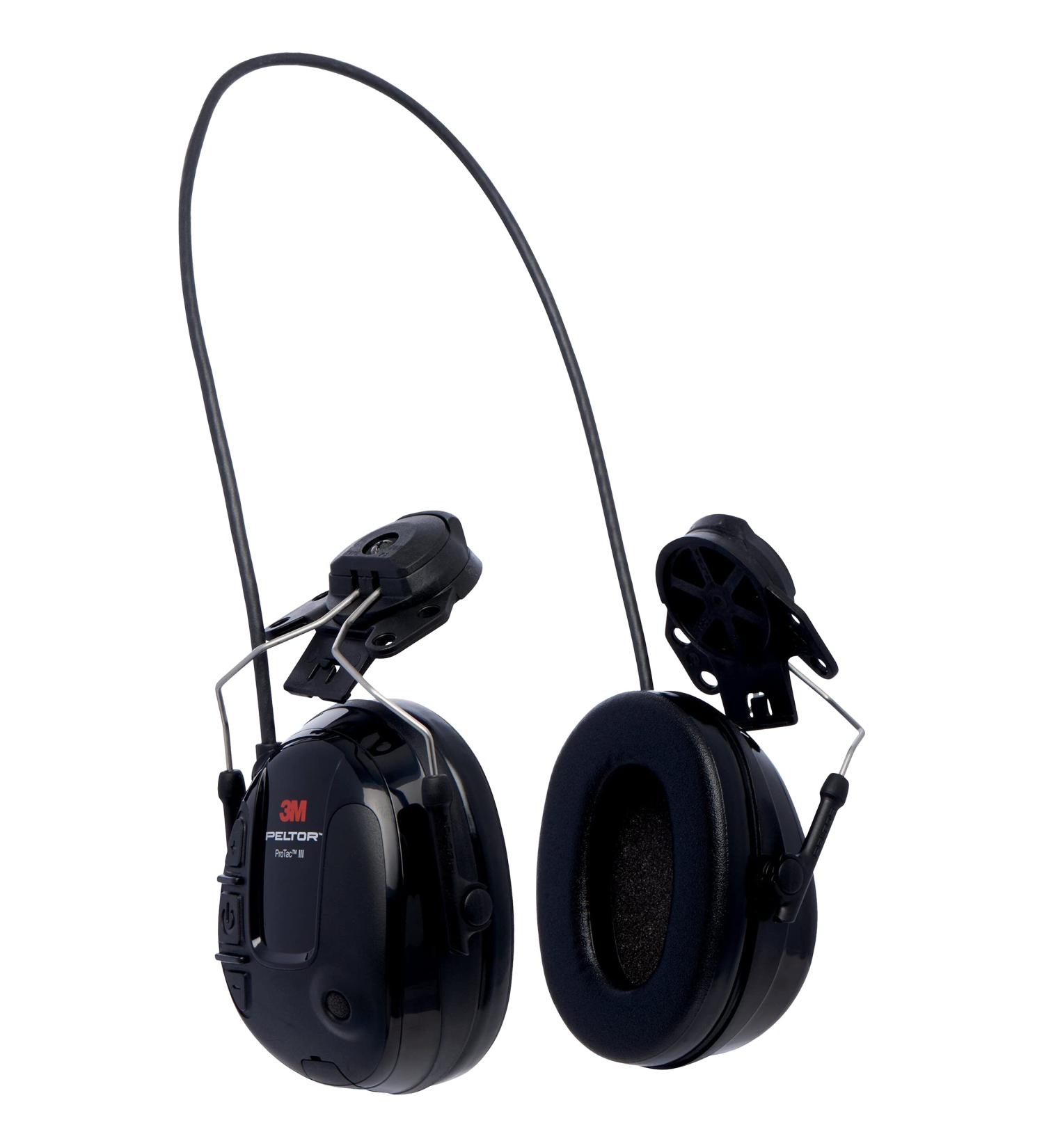 3M Peltor ProTac III Slim Hearing Protection Headset - Helmet Version - Black | Enhance Safety & Comfort - Buy Online on SooperMarket.com