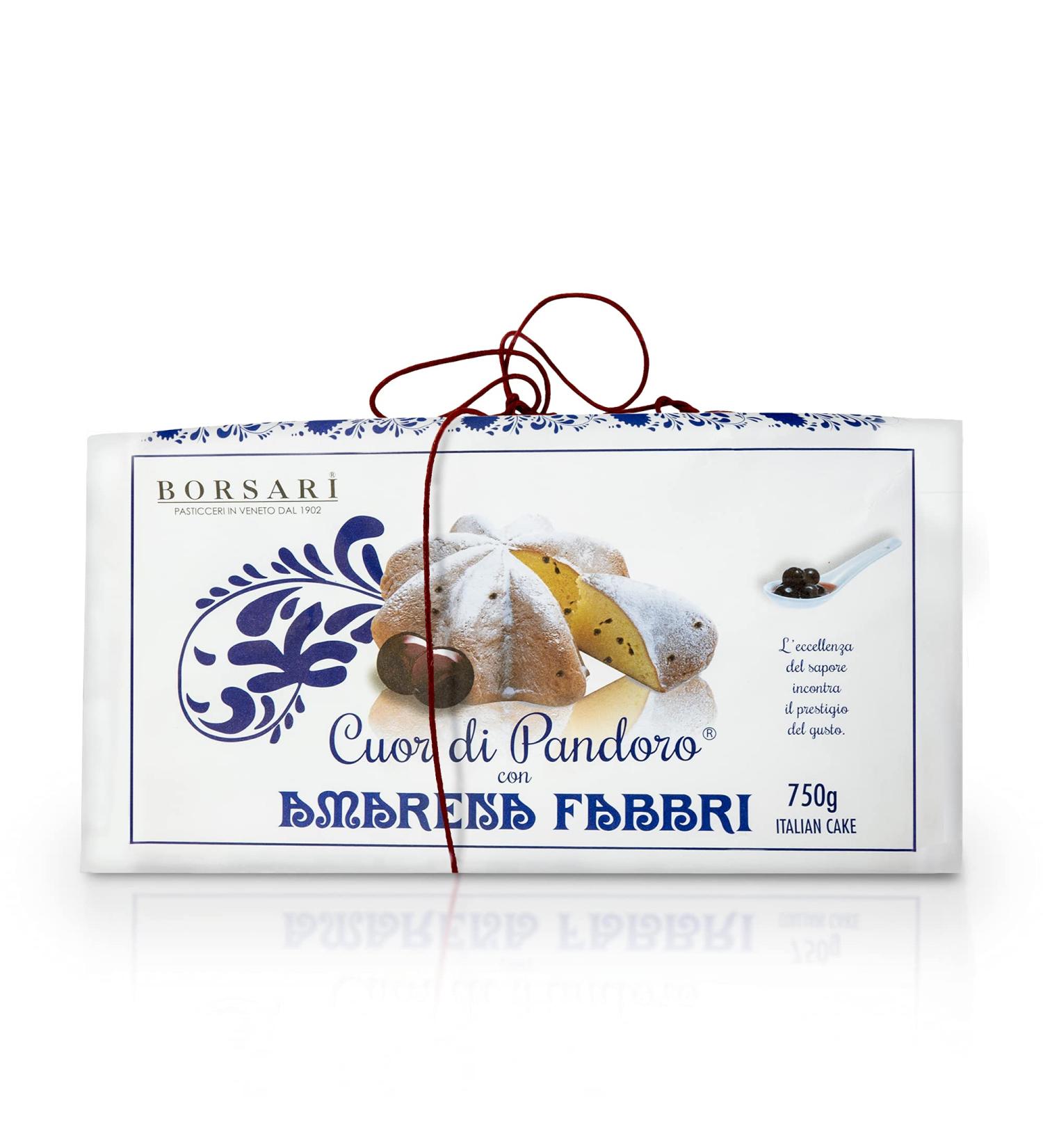 Amarena Fabbri Cherries Pandoro by Borsari 1.65lb - Buy Online on SooperMarket.com