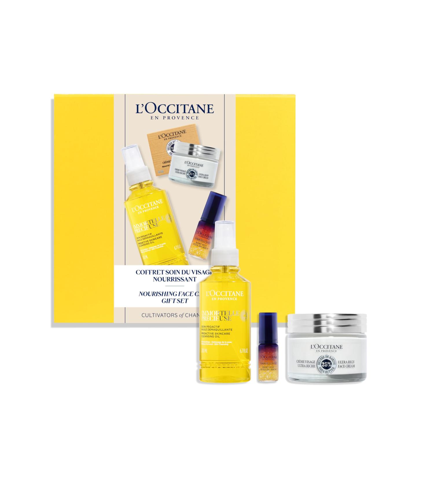 L'OCCITANE Immortelle and Shea Skincare Set| Anti-ageing Face Serum Hydrating Face Cream | Luxury Skincare Gift Set | Amazon Exclusive Premium Beauty Gift Set - Buy Online on SooperMarket.com