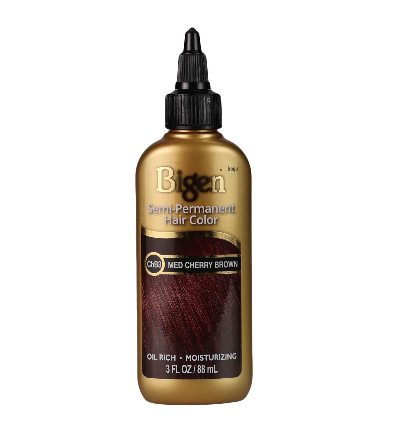 Bigen Semi Permanent Hair Color #CHB3 Medium Cherry Brown 3 oz (Pack of 9)