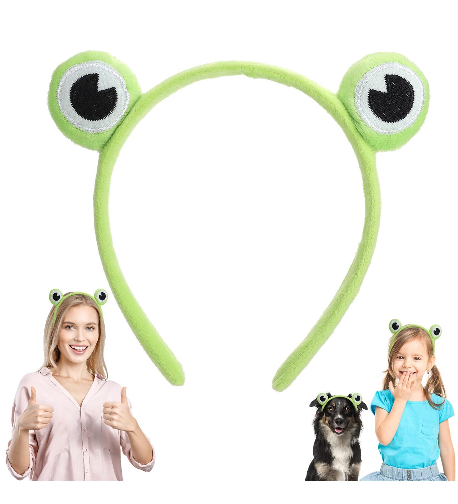Cute Frog Headband Spa Headband for Girls and Women - Green Frog Eye Makeup Headband - Buy Online on SooperMarket.com
